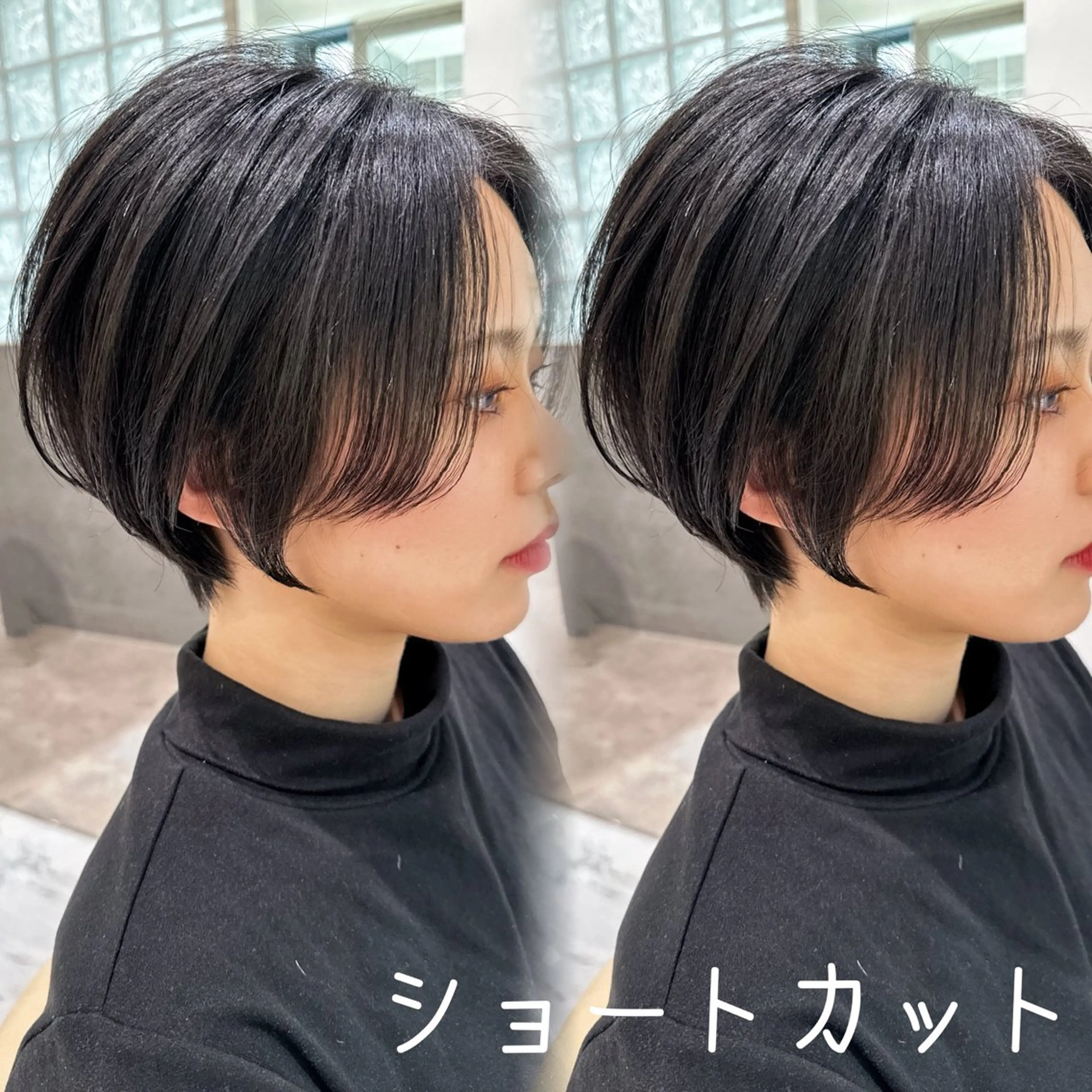 ショート カラー アッシュ ベージュカラー ブリーチ ブルーカラー 透明感カラー 韓国カット/透明感 カラー/NANAMIのヘアスタイル