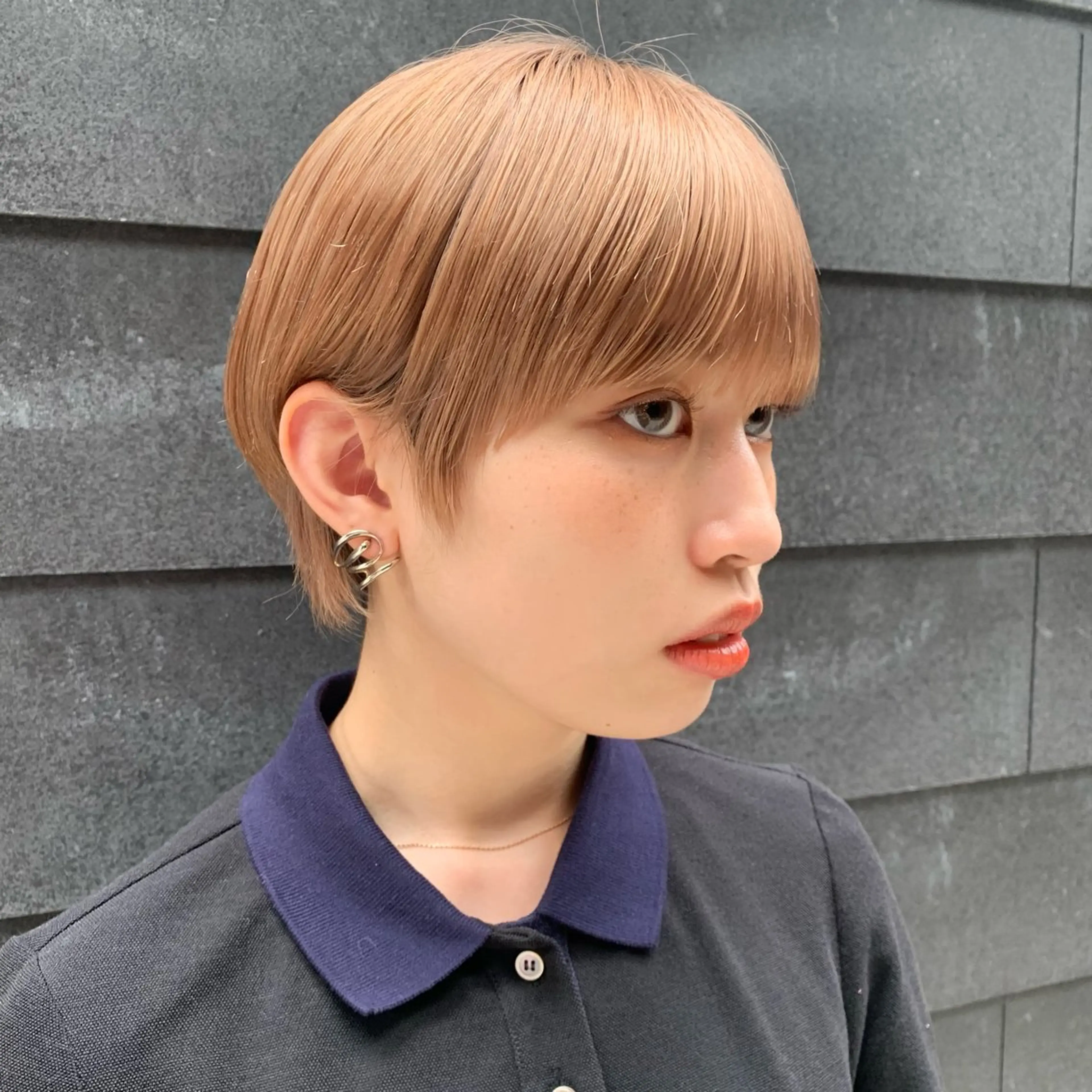 ショート ボブ ショートヘア ボブ/レイヤー/ニュ アンスパーマ/小夏のヘアスタイル