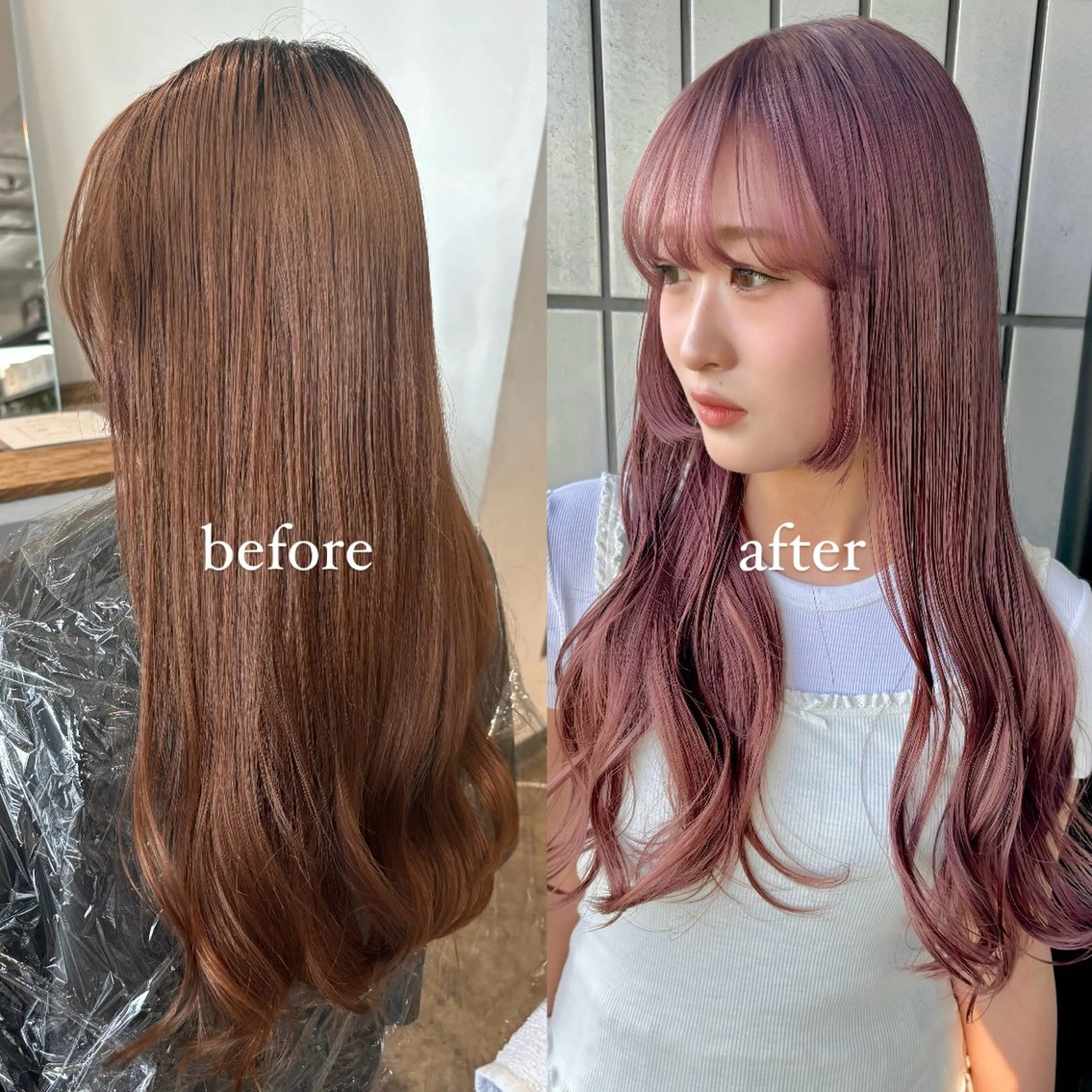 ロング カラー ベージュカラー ブリーチ ケアブリーチ ダブルカラー ラベンダーカラー 暖色カラー🍒 ケアブリーチ/akiのヘアスタイル