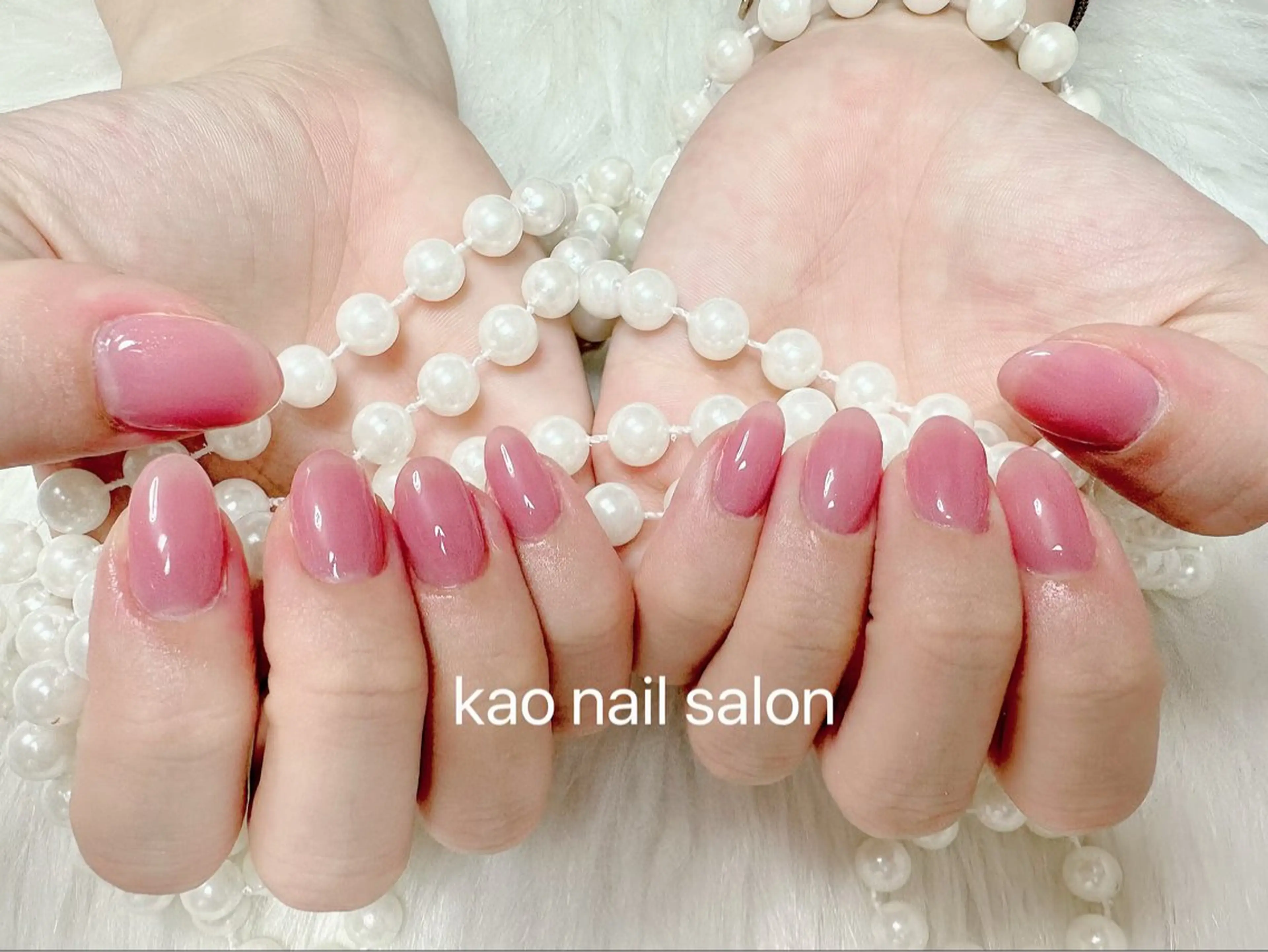 ネイル ジェルネイル ワンカラーネイル パラジェル ハンドネイル kao nail マグネット/長さだしのネイルデザイン