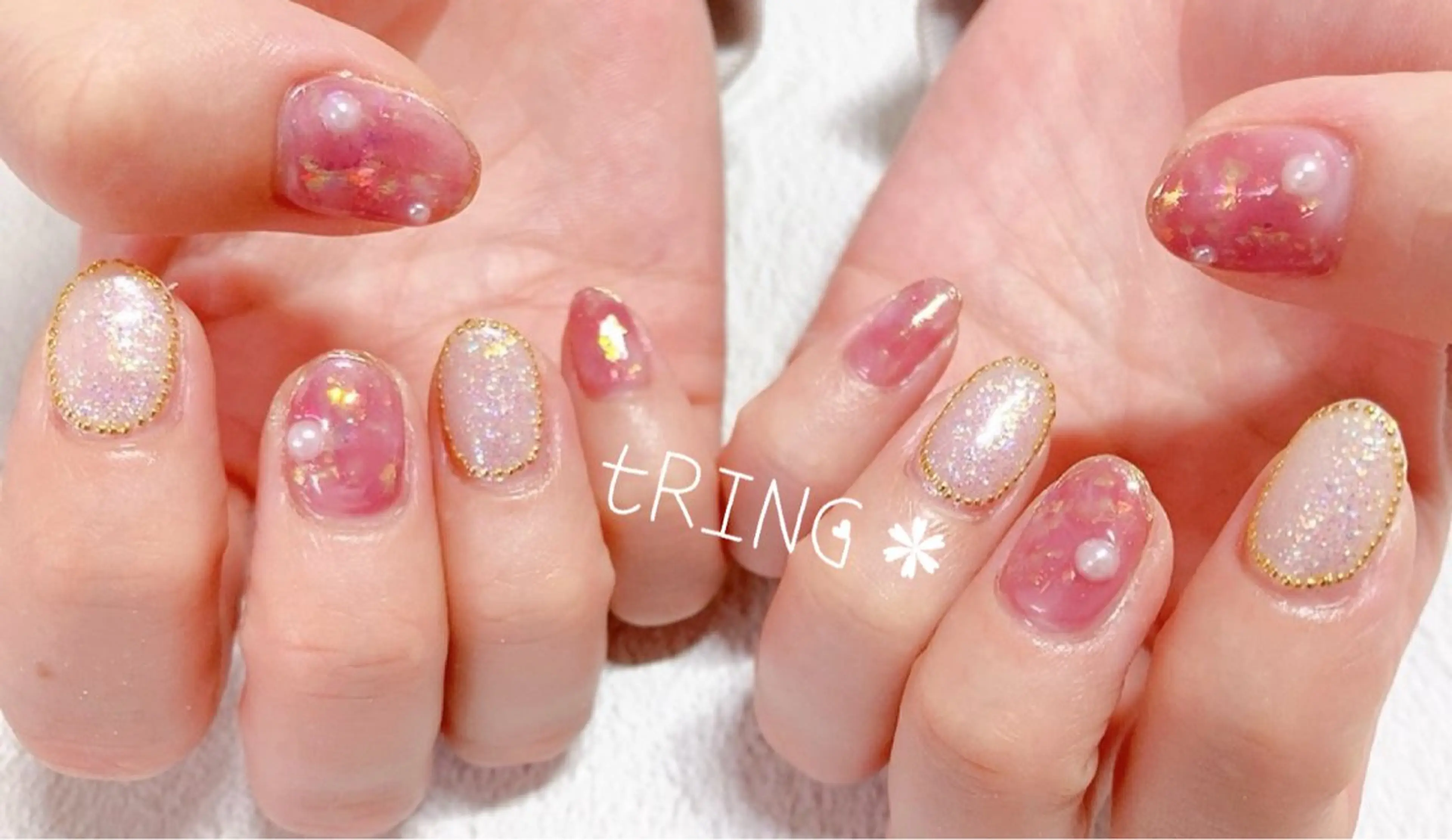 ネイル ハンドネイル tRING＊ しいの木台のネイルデザイン