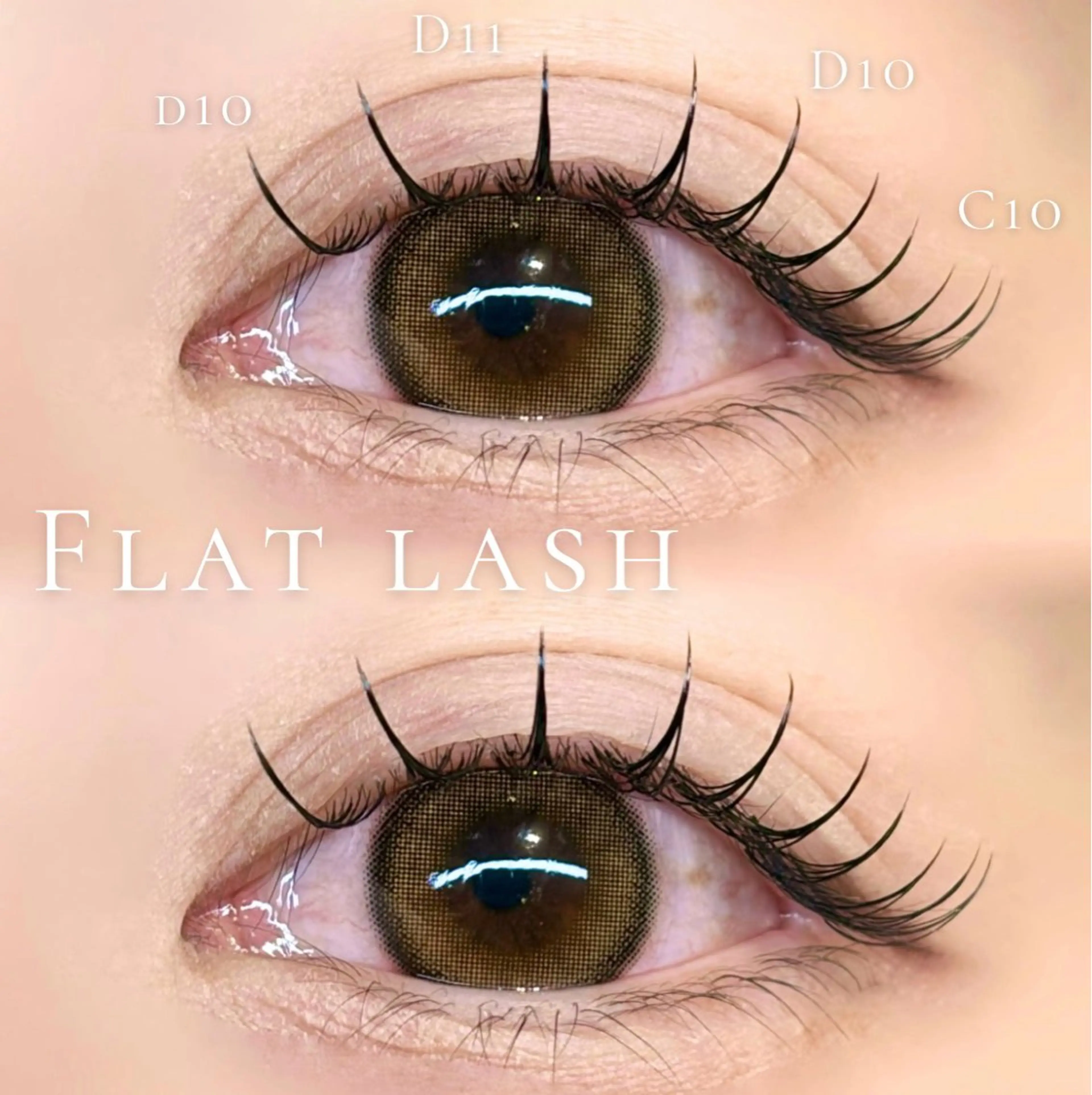 マツエク・マツパ フラットラッシュ bellea lashのマツエク・マツパデザイン