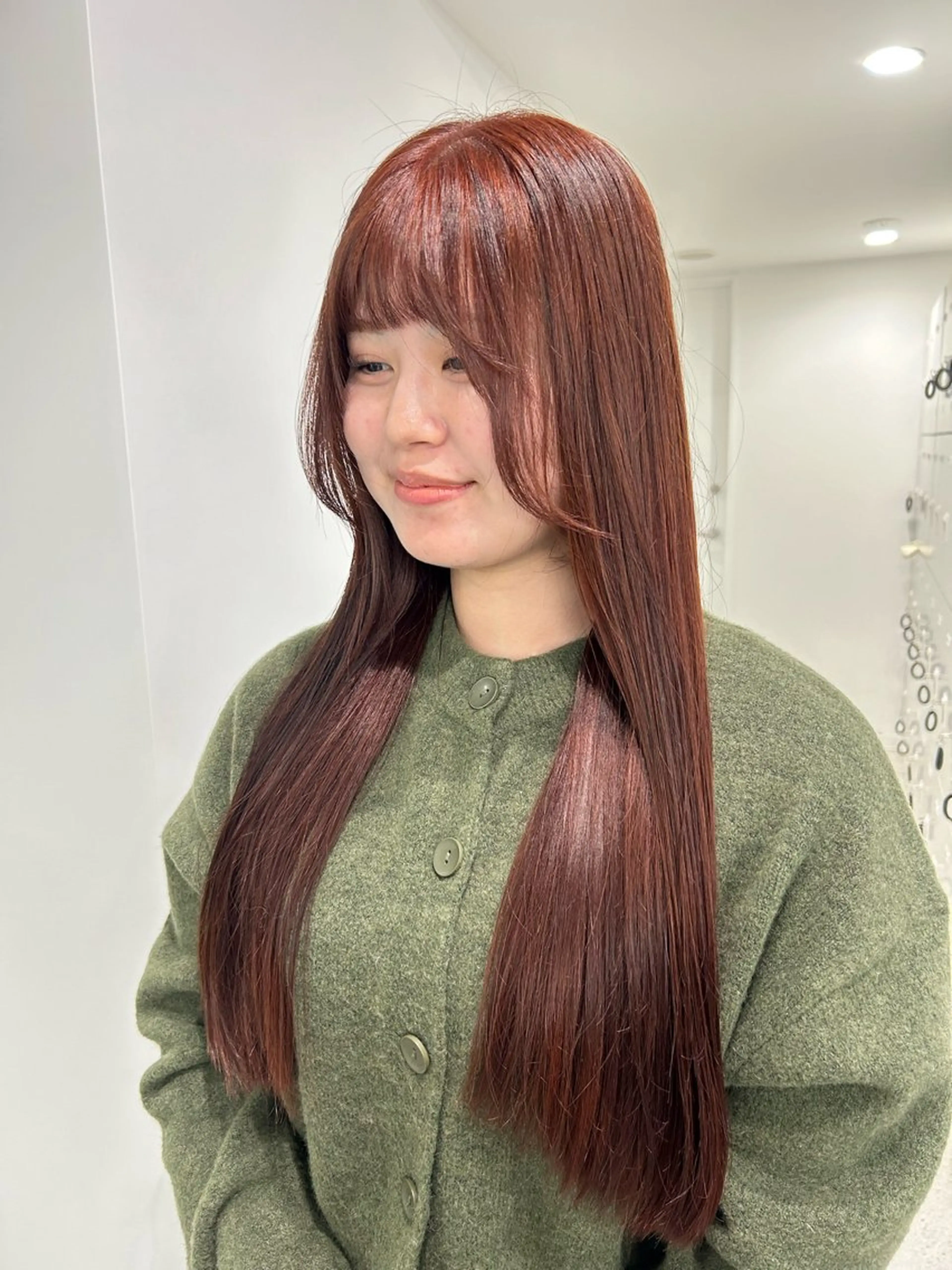 ロング カラー 愛結 暖色カラー🎀🩰のヘアスタイル