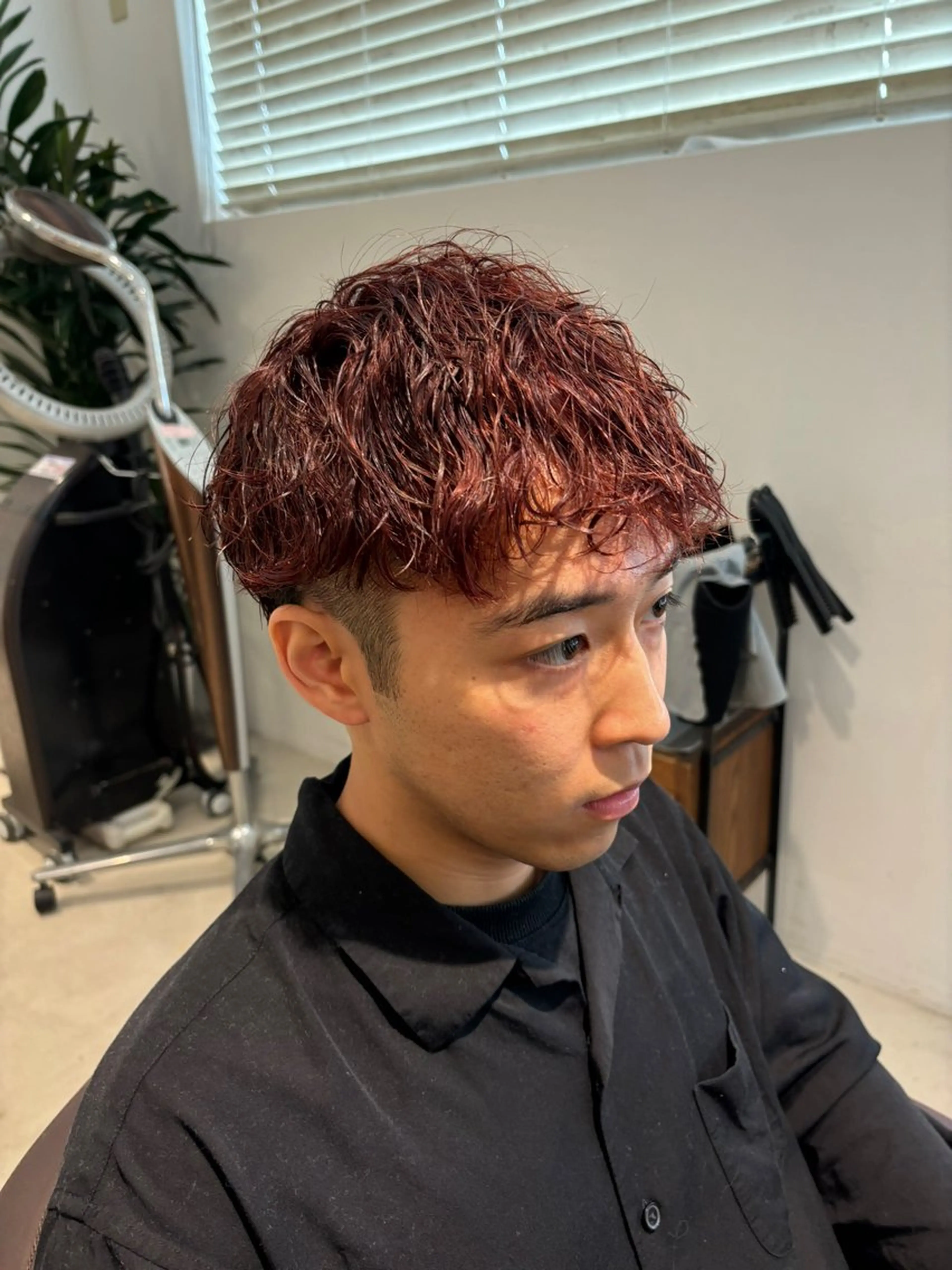 メンズ 🎀調布仙川透明感オ リーブカラー干莉🎀のヘアスタイル