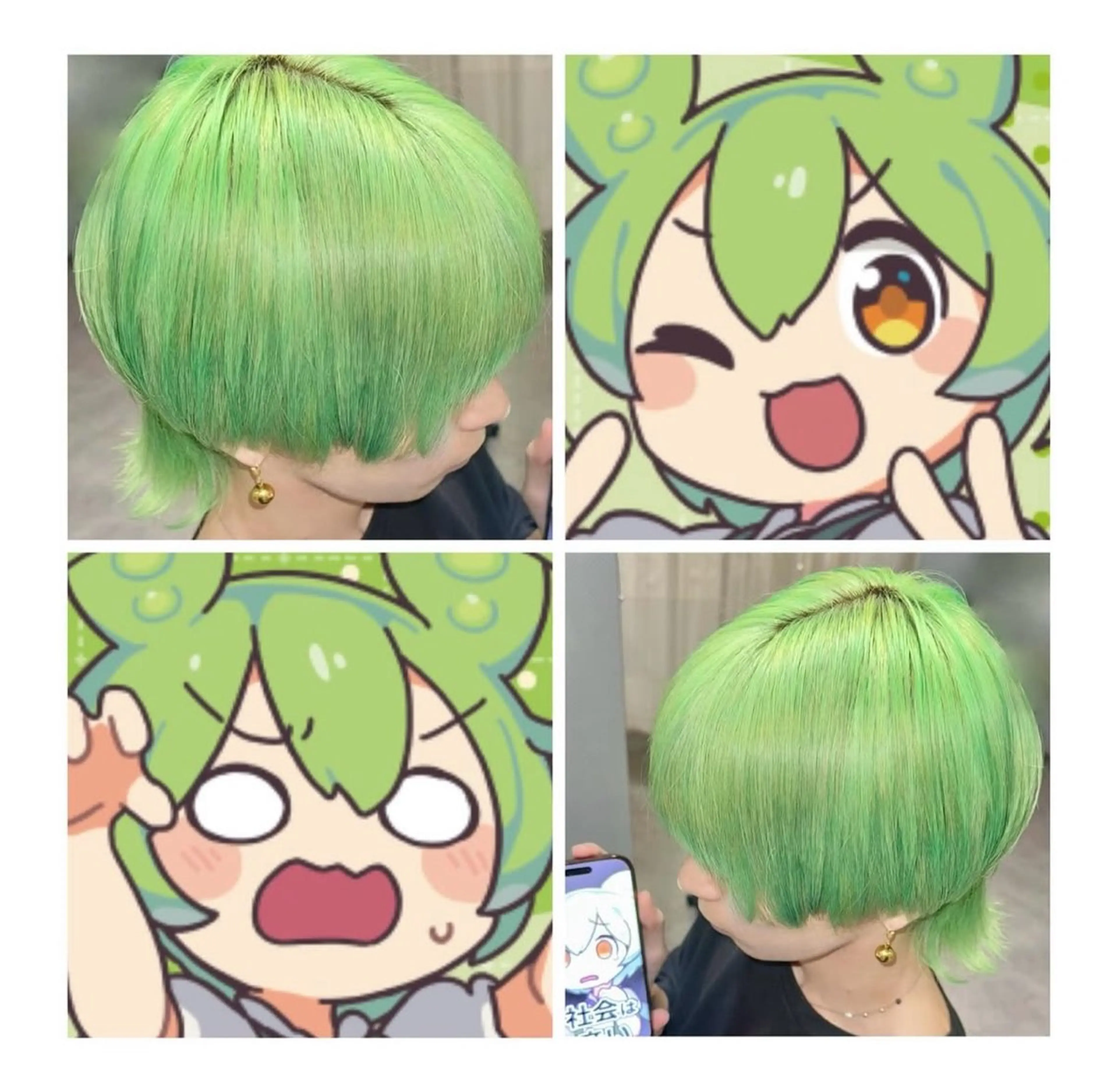 ショート カラー ヘアカラー GARU-ガル-所属・TSUNO🦖 派手髪/オタク美容師のヘアスタイル