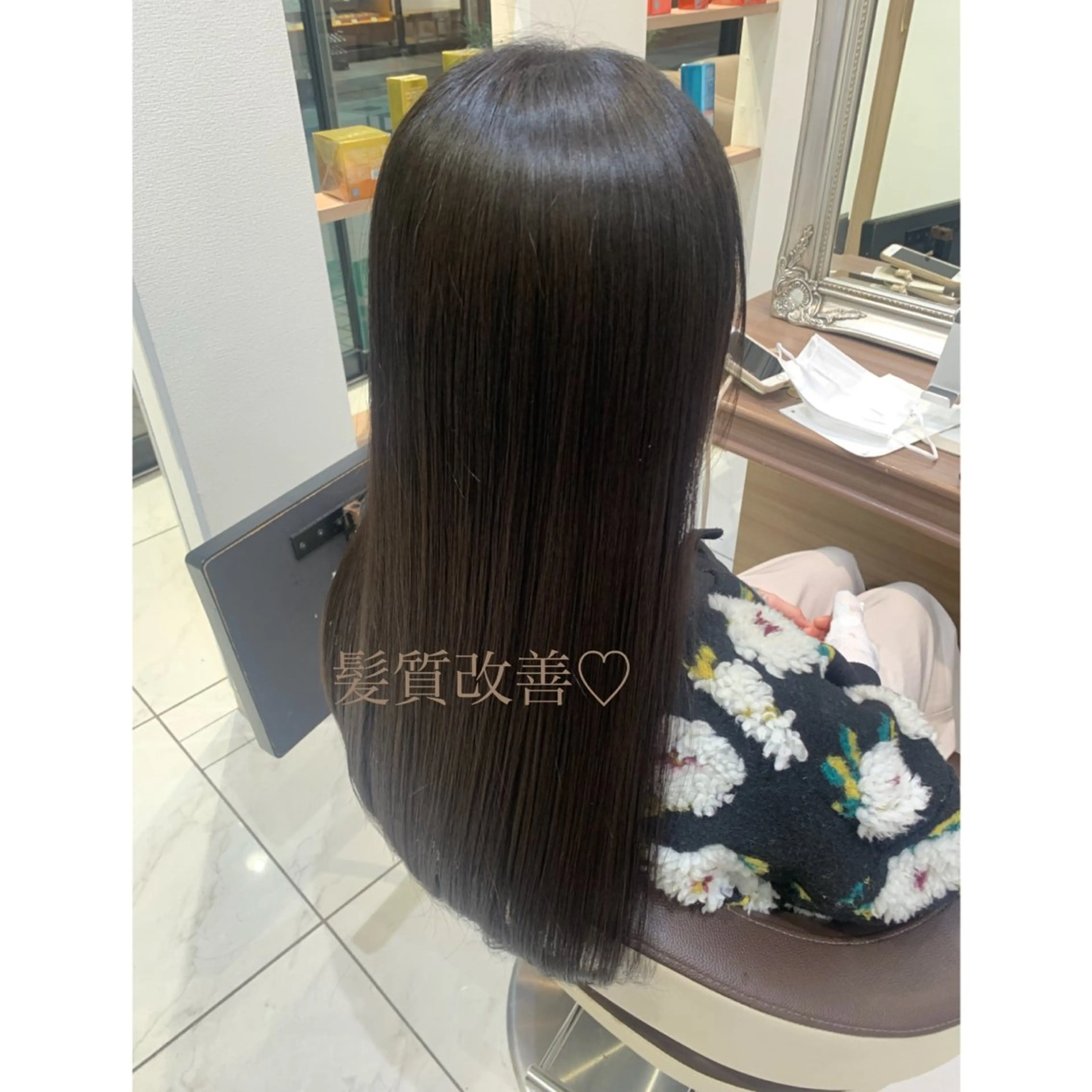 ロング カラー パーマ Dears 香芝店所属・関 優希のヘアスタイル