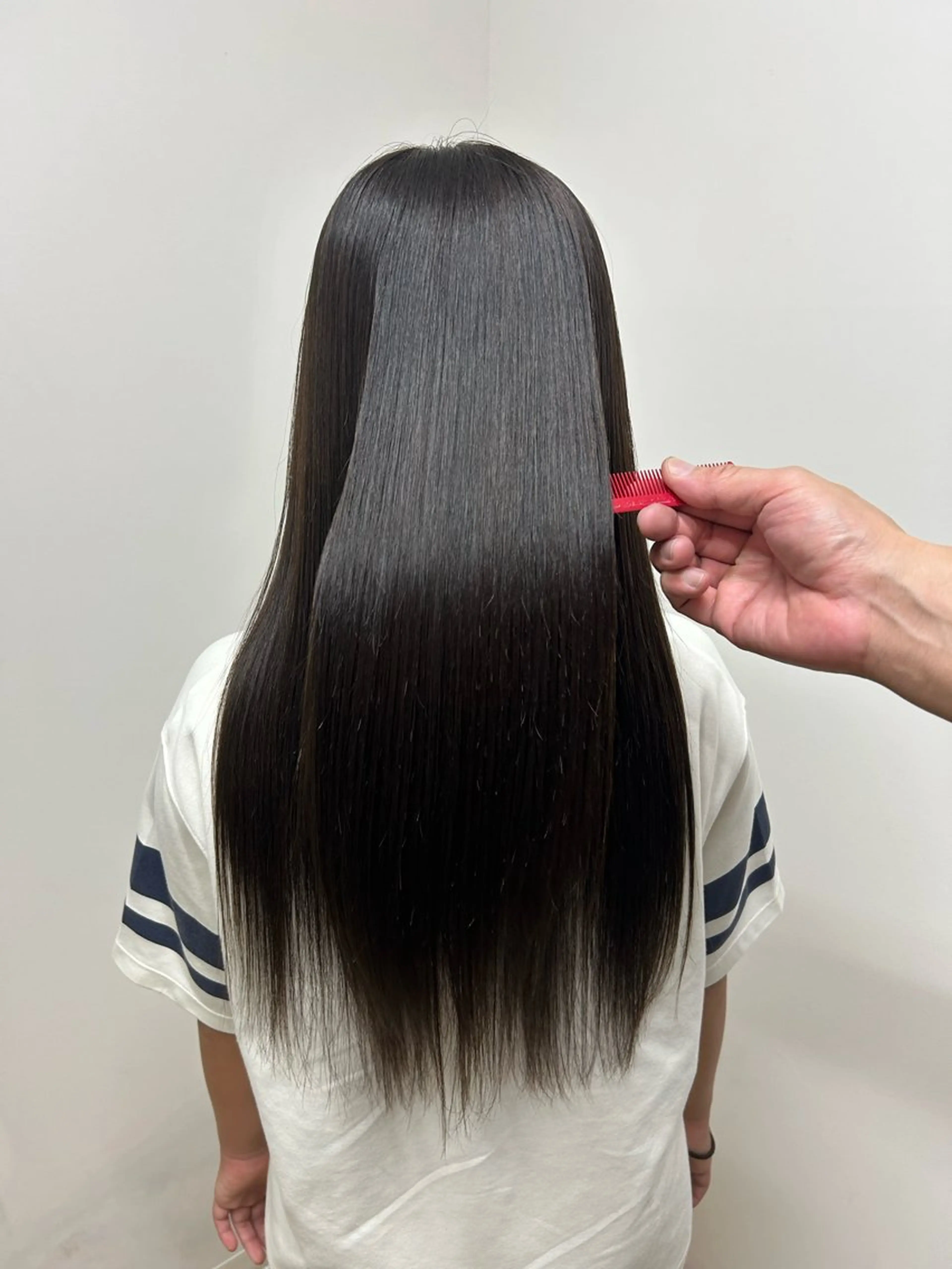 ロング ロング カット 縮毛矯正 BALANCE ゆなのヘアスタイル