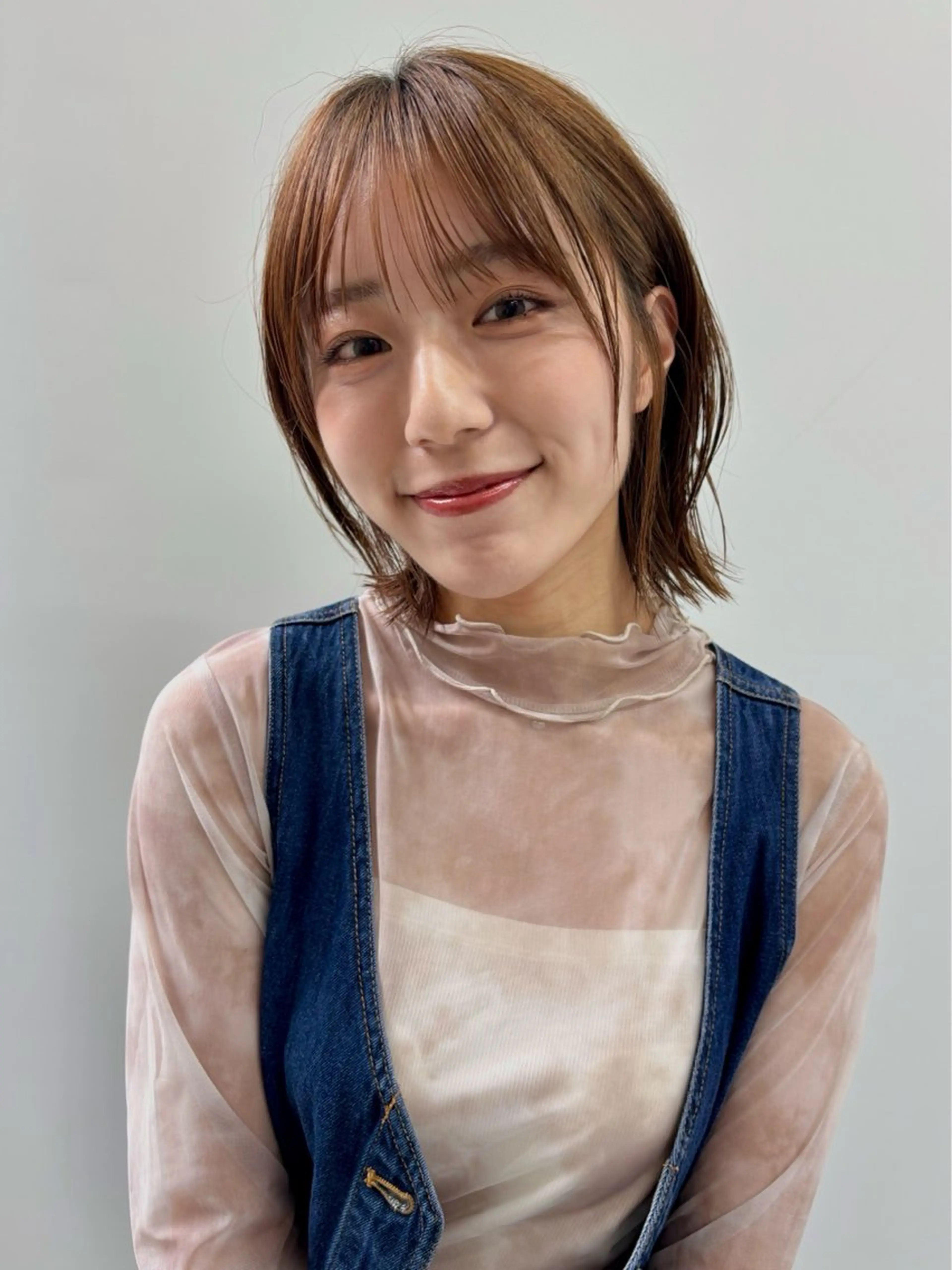 ミディアム 艶髪ストレート/ 理美容師/ショウキのヘアスタイル