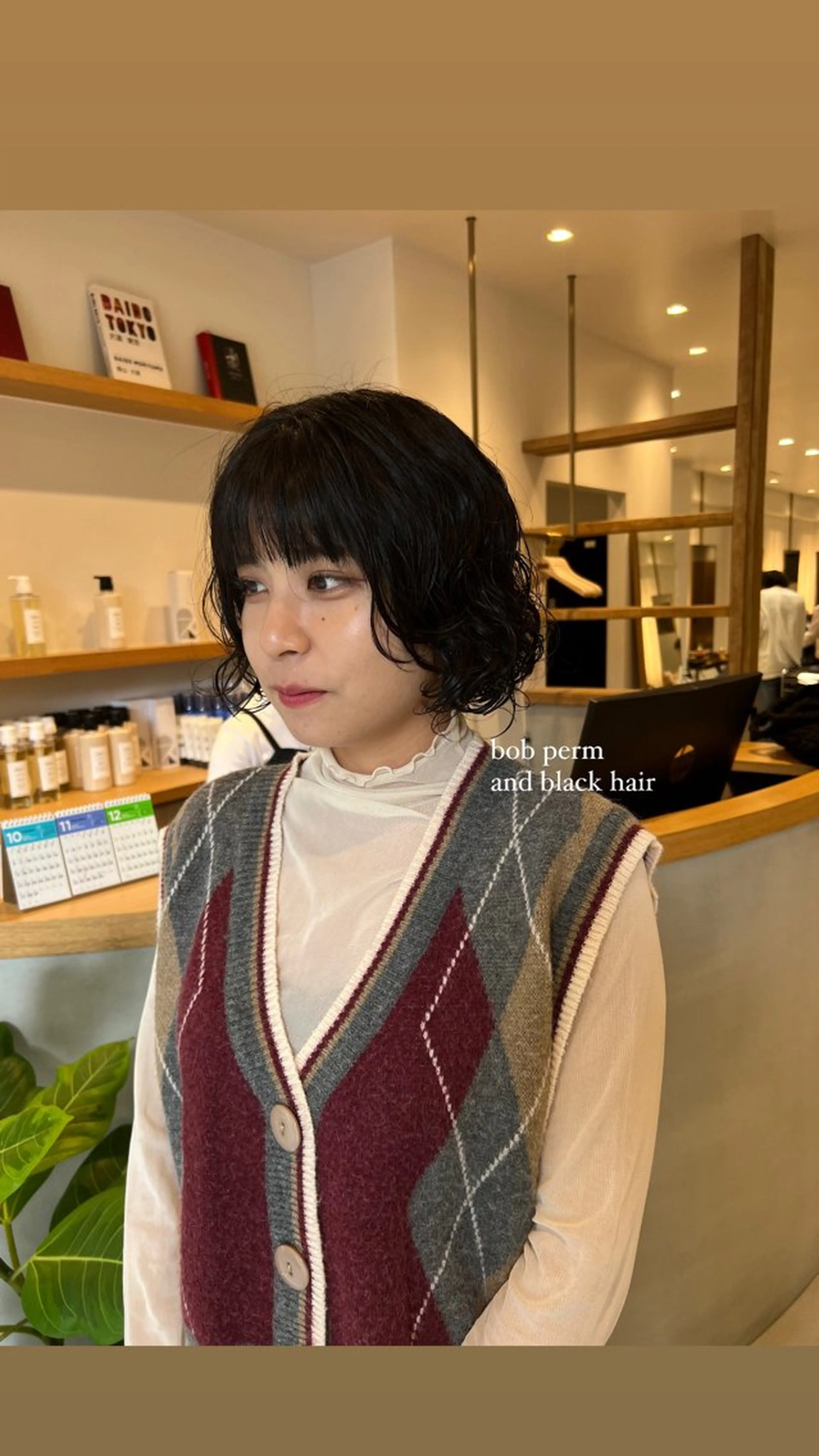 ミディアム ミディアムパーマ ボブ カット パーマ パーマ/名古屋パーマ / コデラ ナナホのヘアスタイル