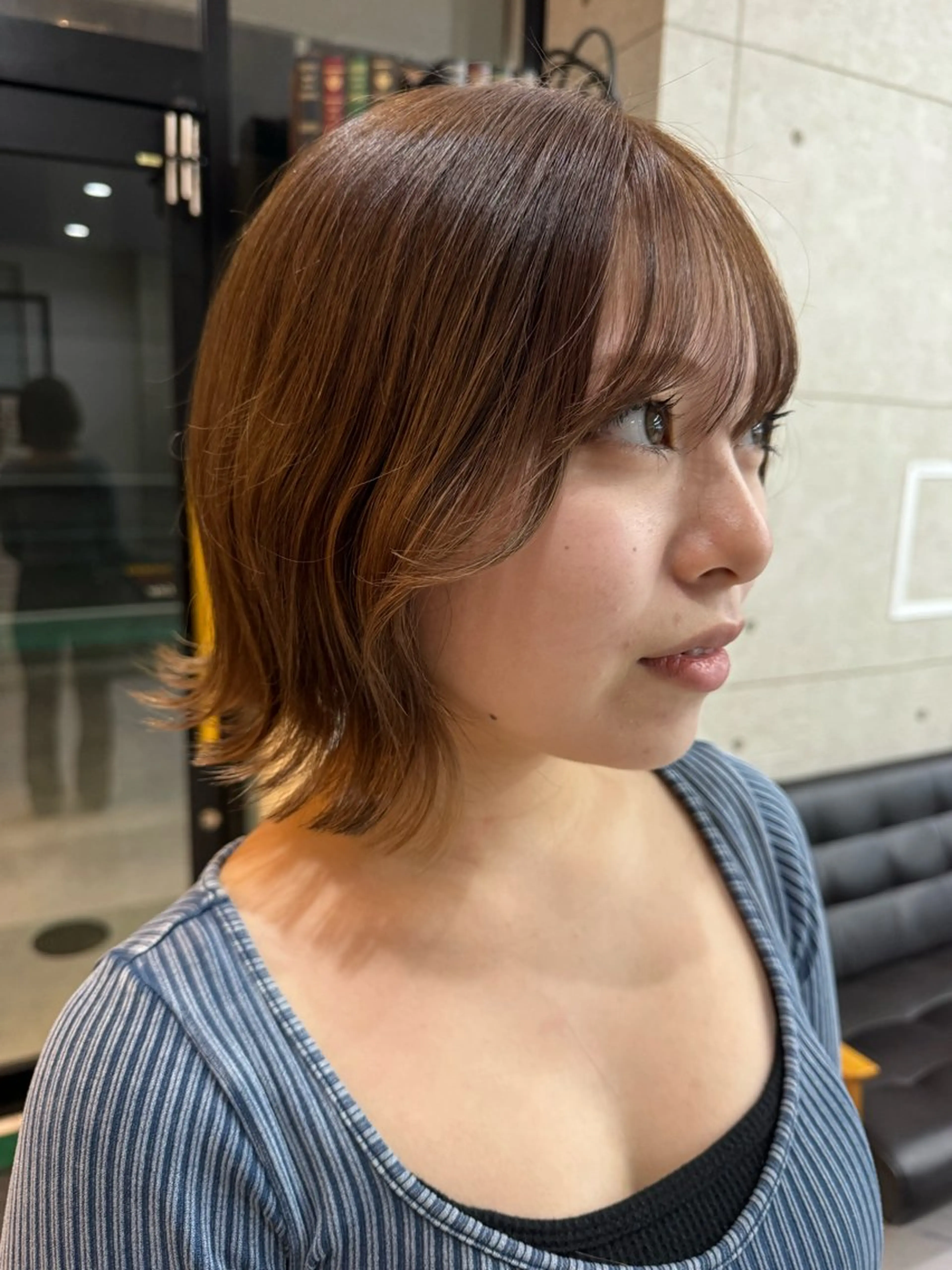 ショート カラー ハイトーンカラー dao/ミルクティー /ブラウン/ブロンドのヘアスタイル