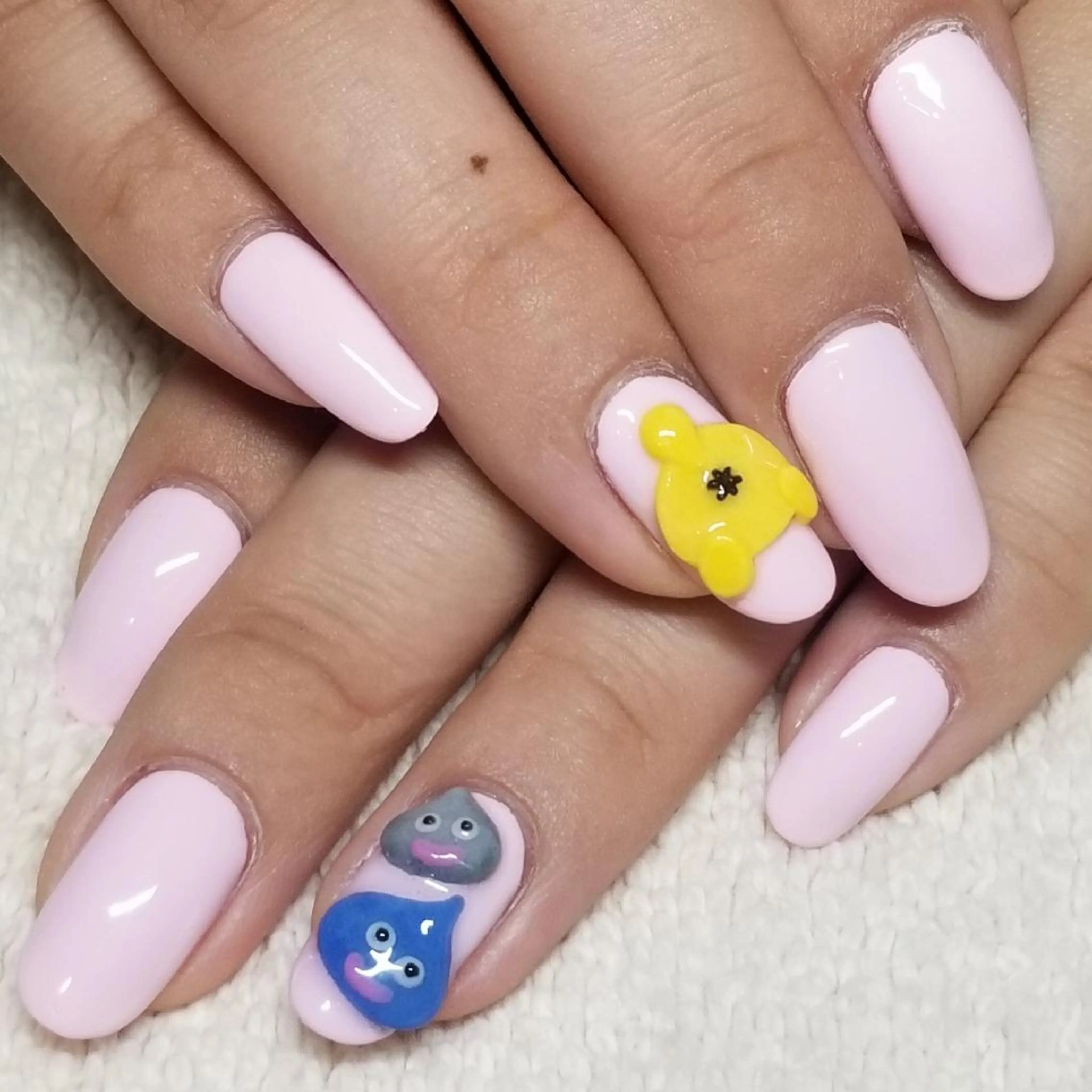 ネイル ワンカラーネイル パステルネイル ピンク ハンドネイル よしだ ひろきのネイルデザイン