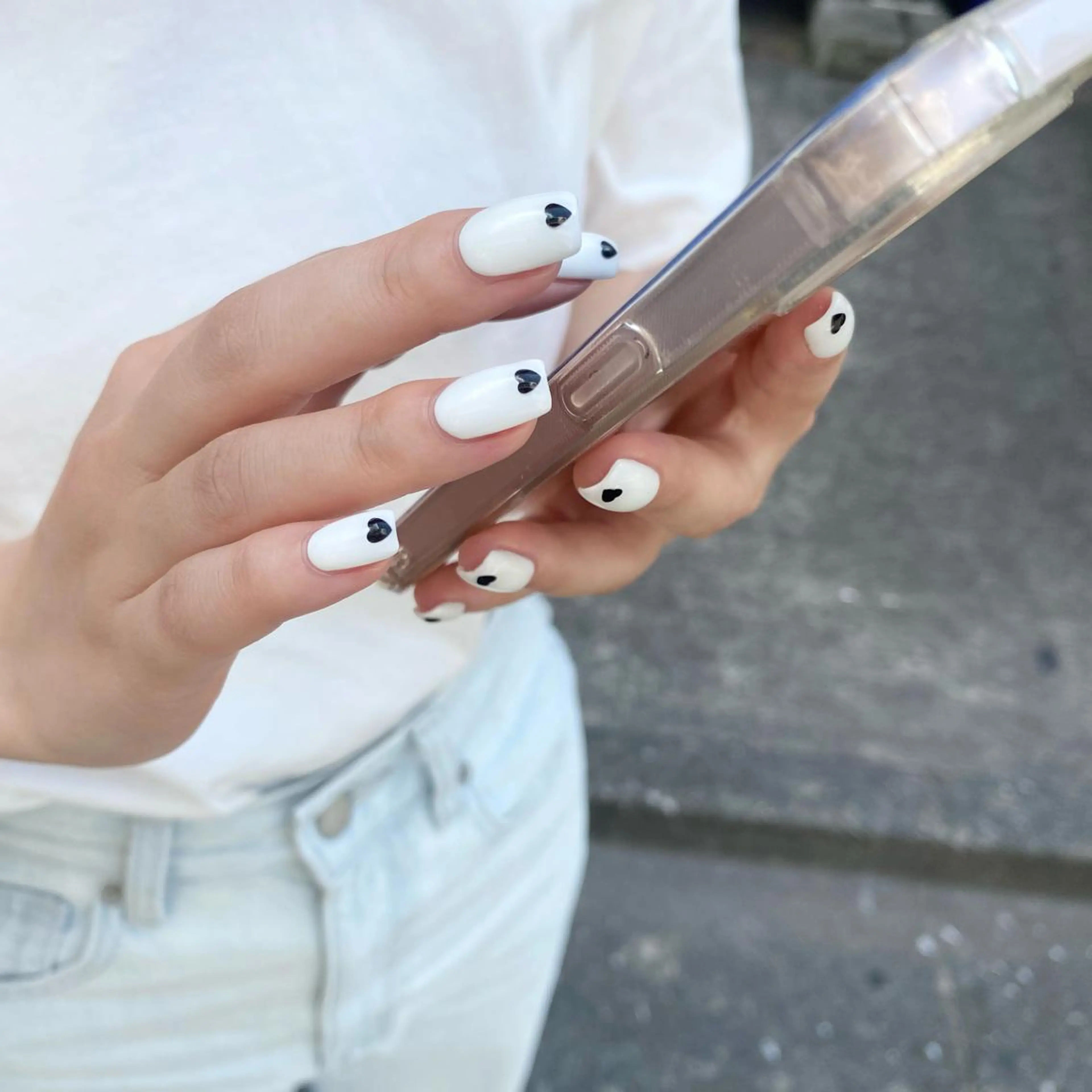 ネイル ハート ハンドネイル nail salon etoleのネイルデザイン