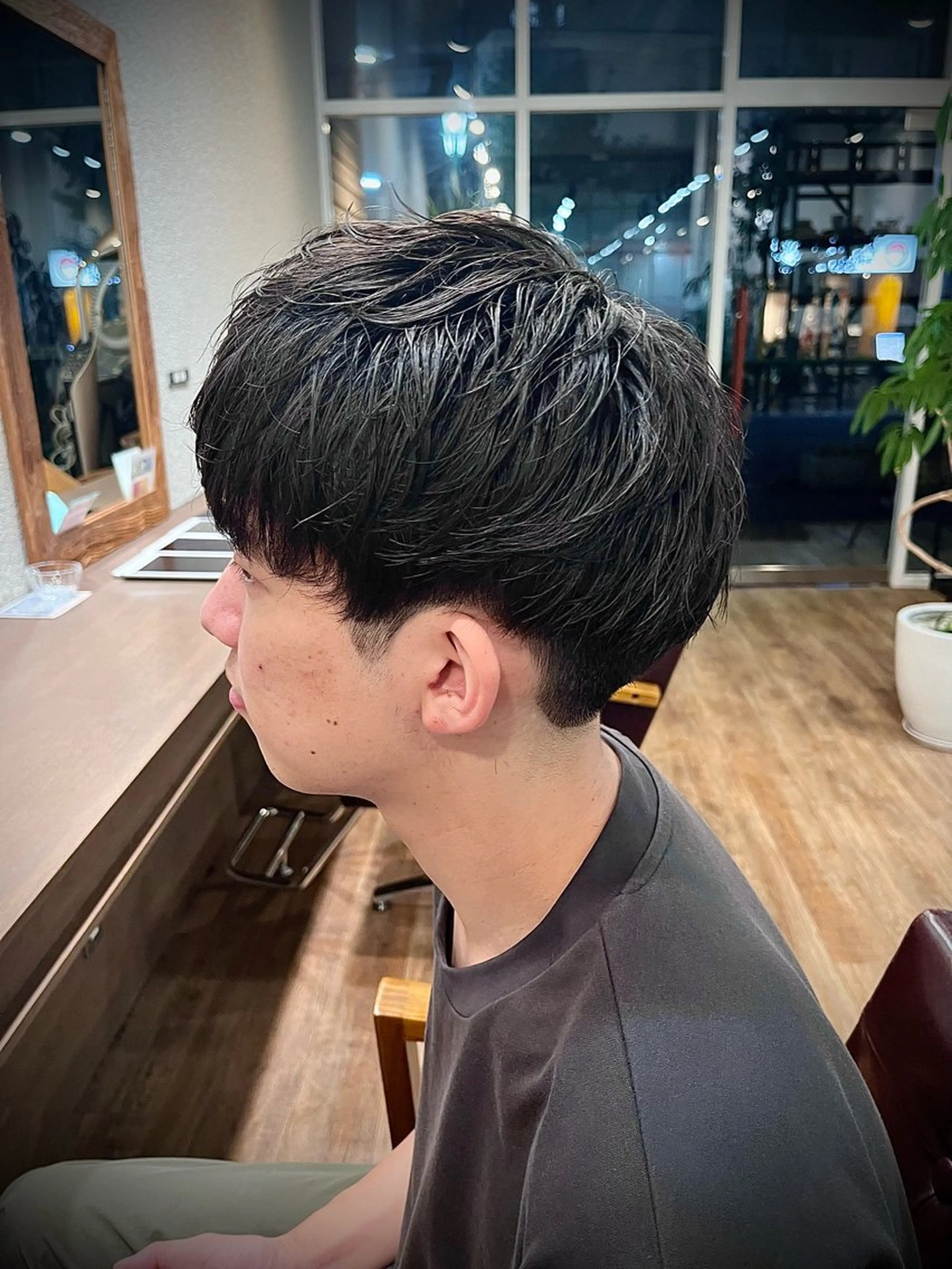 メンズ マッシュ 刈り上げ カット 🟦メンズ特化🟦 たかしま　あさひのヘアスタイル