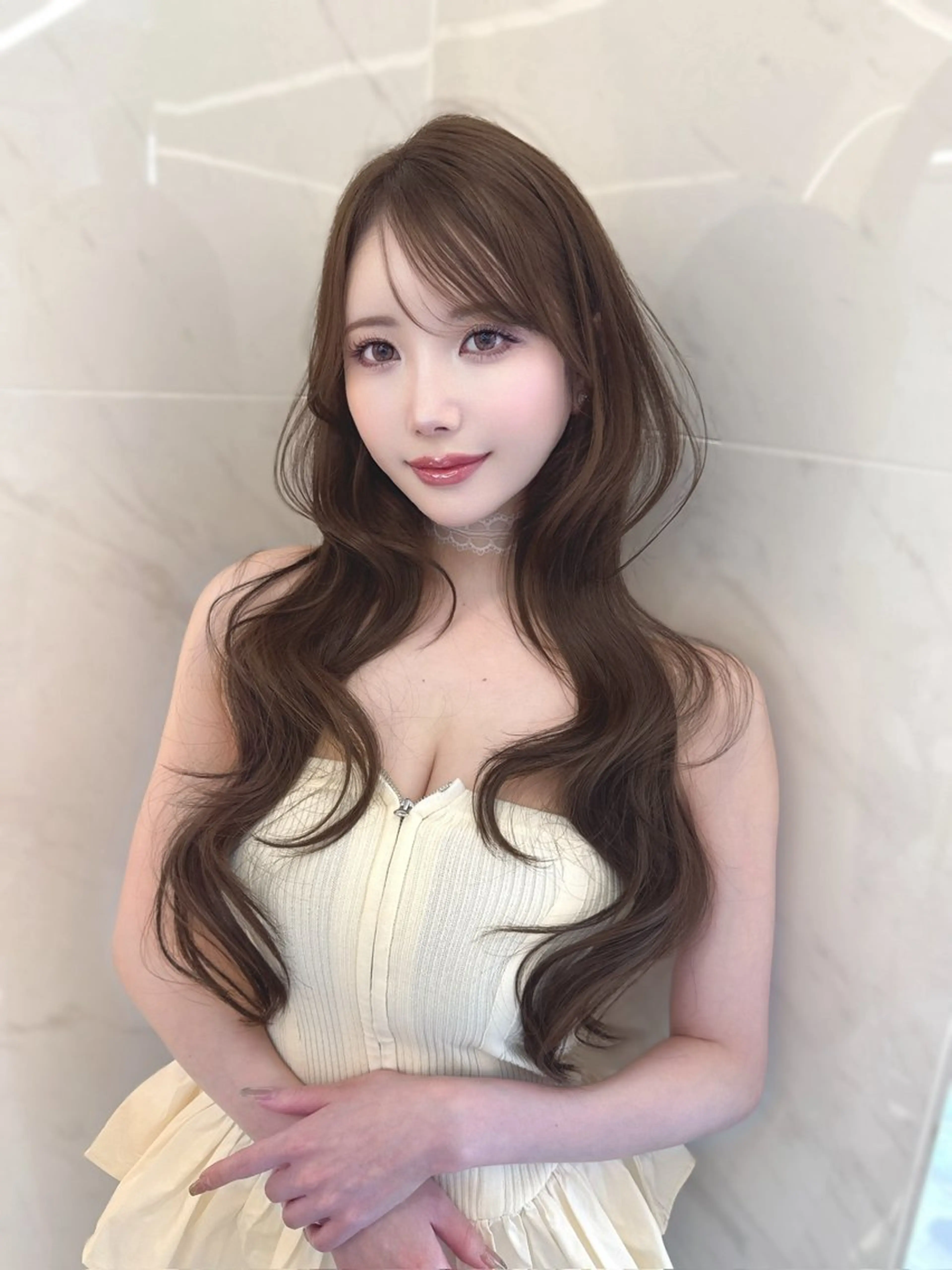 ロング 韓国風ヘア kiti Sakaeのヘアスタイル
