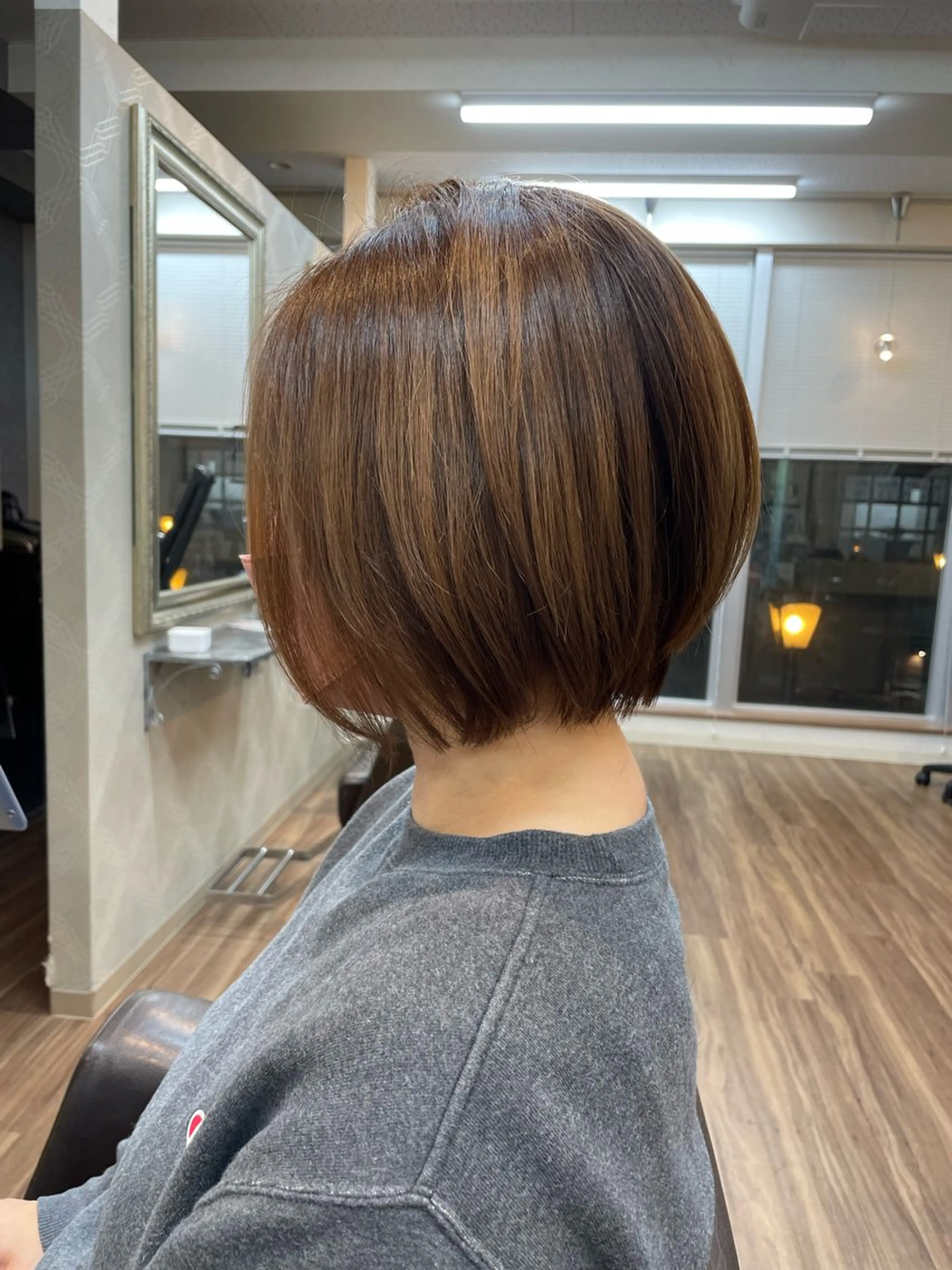 ショート カラー ボブ hair deep /田口貴也のヘアスタイル