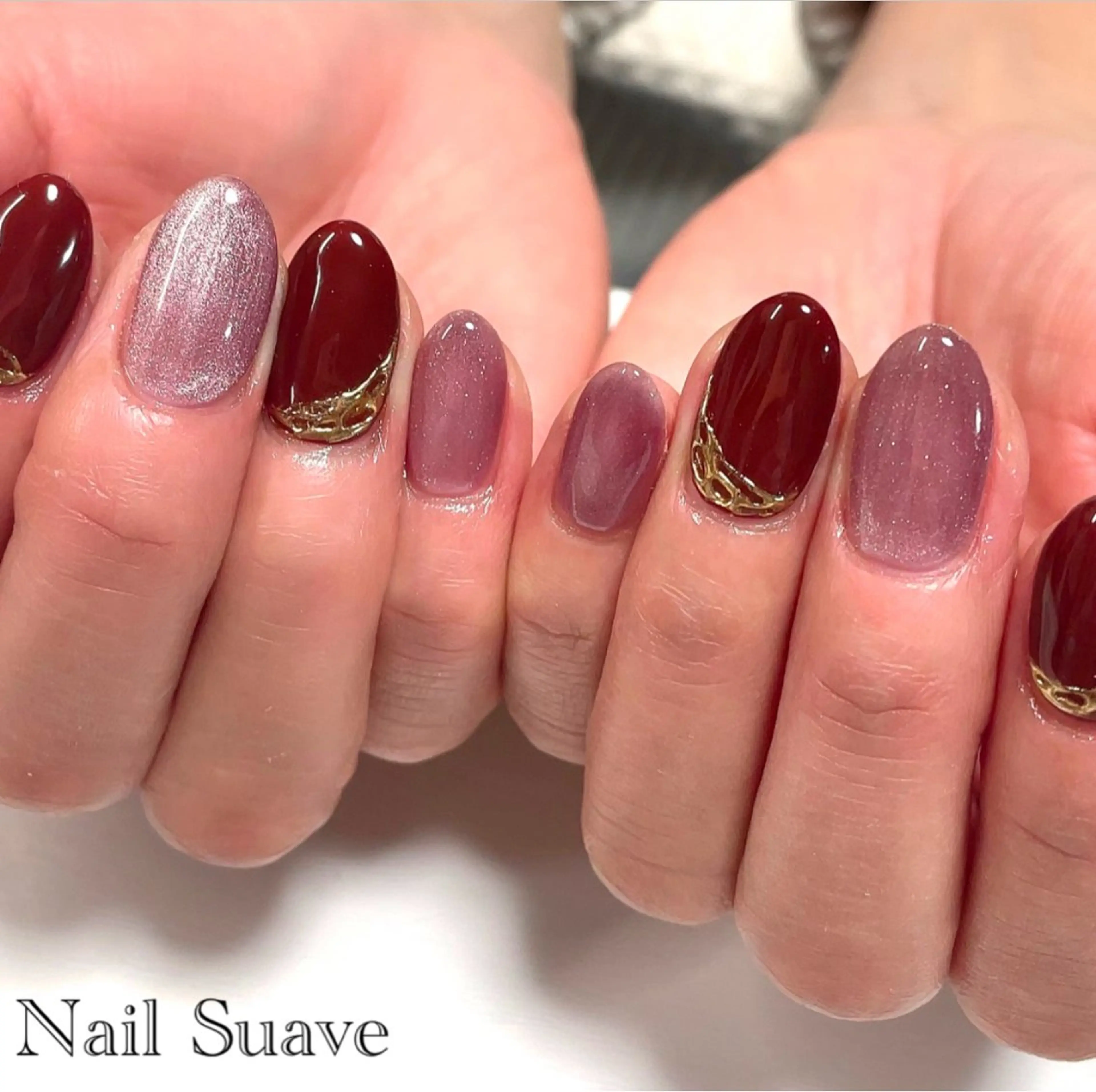 ネイル マグネットネイル ミラーネイル Nail Suave (シュアーヴ)のネイルデザイン