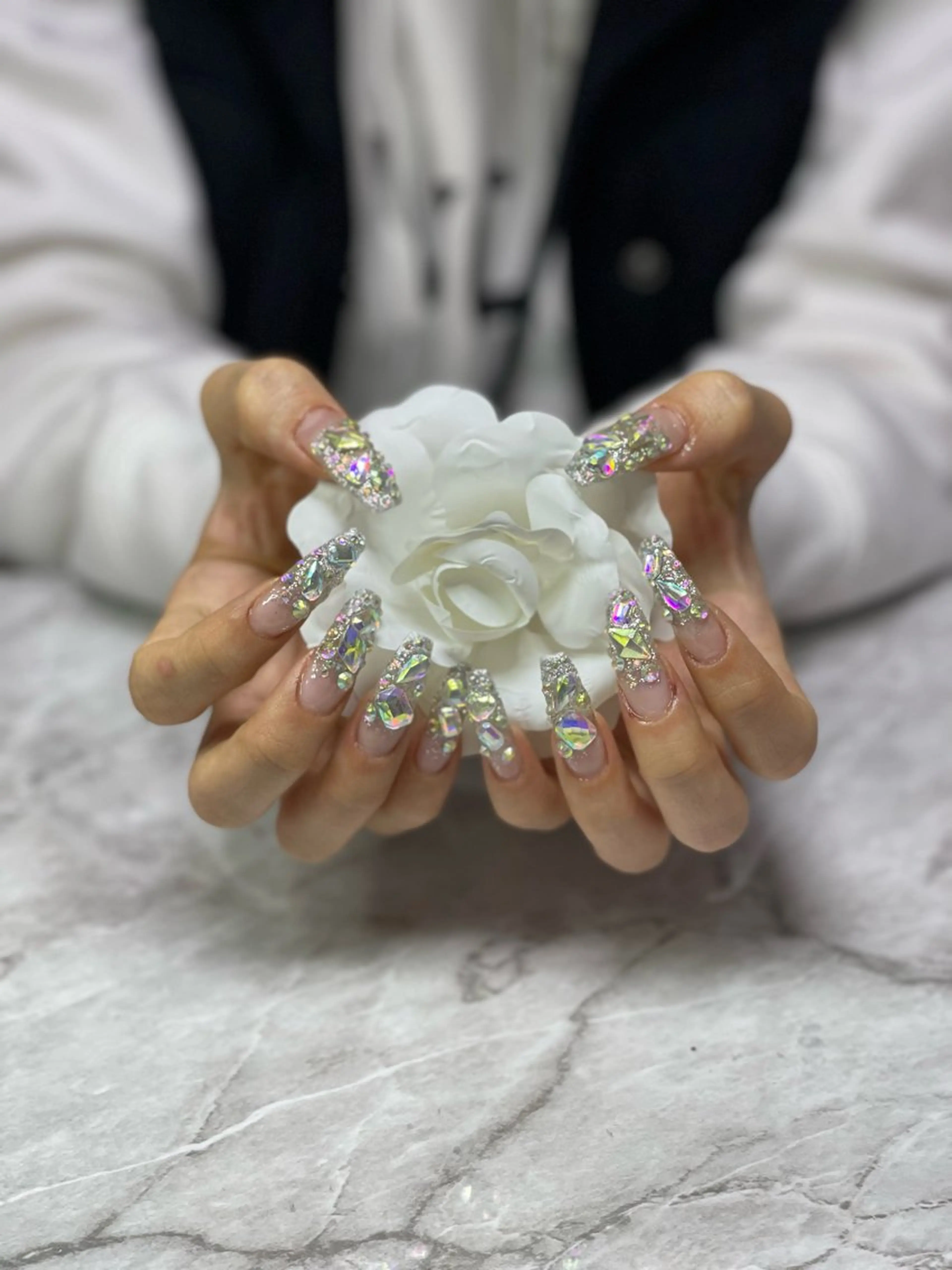 ネイル 長さ出し RUARI RISAのネイルデザイン