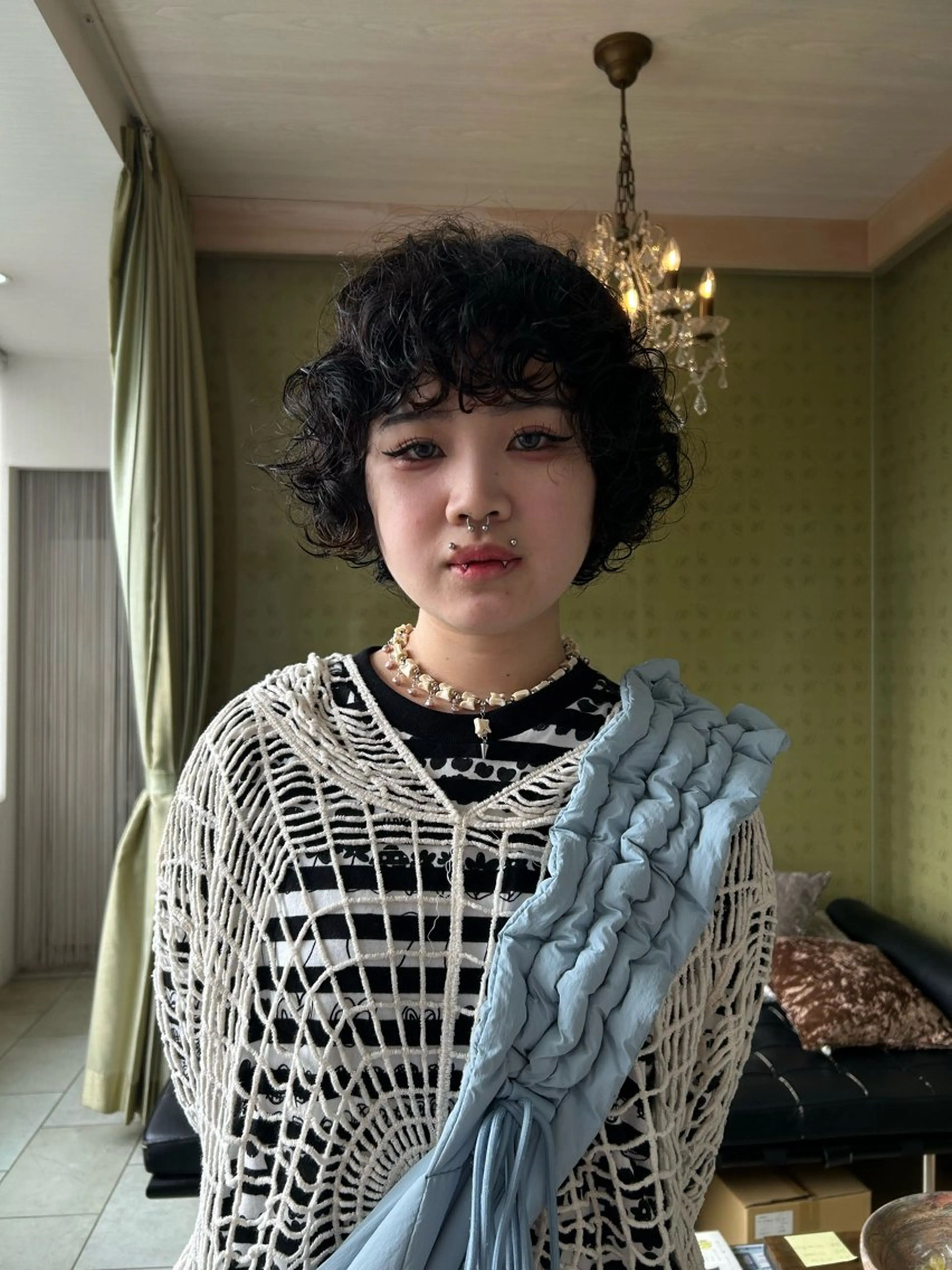 ショート パーマ カット パーマ 堀田 柊のヘアスタイル