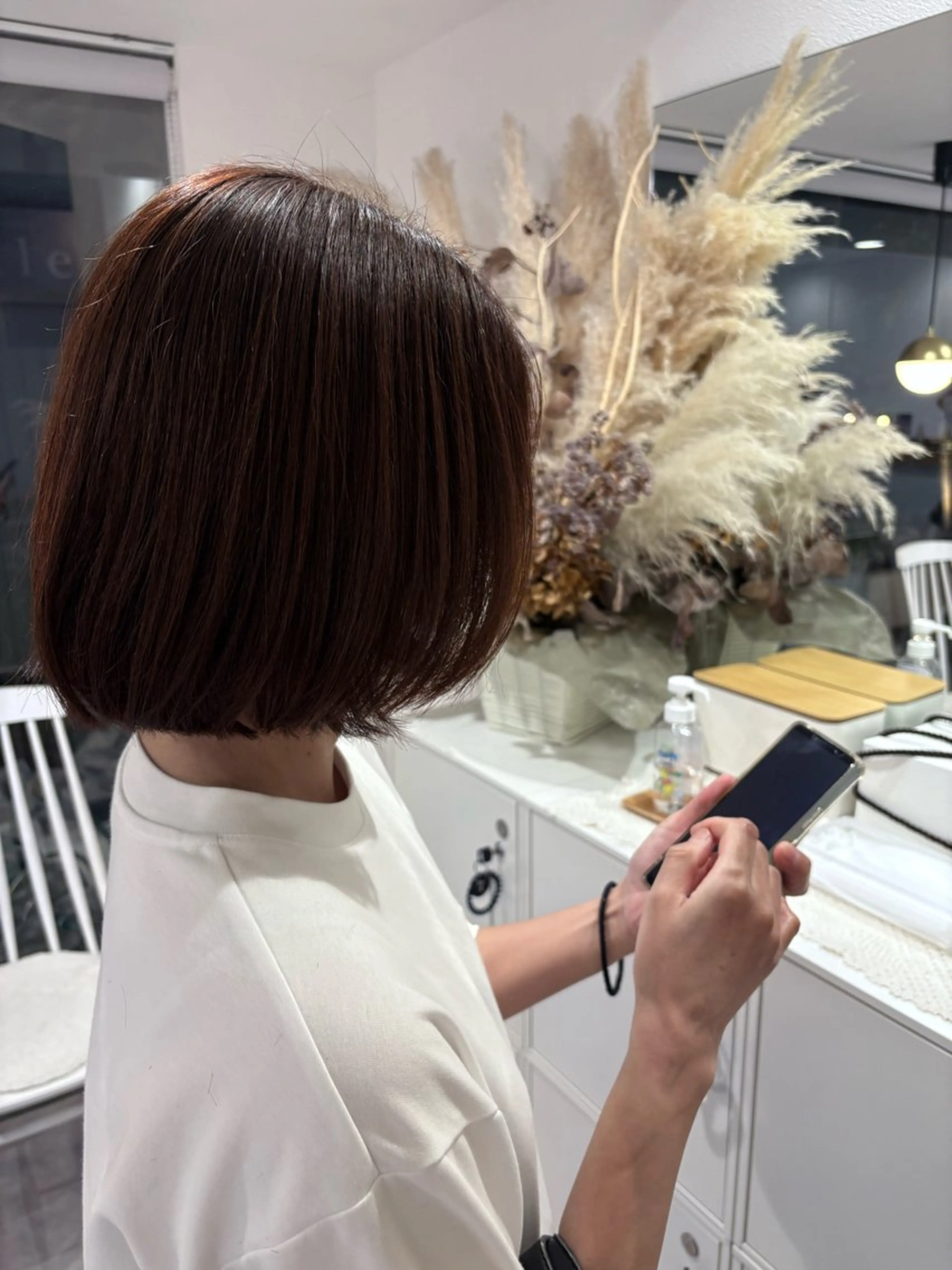 ミディアム ヘアカラー 小泉 萌詠のヘアスタイル