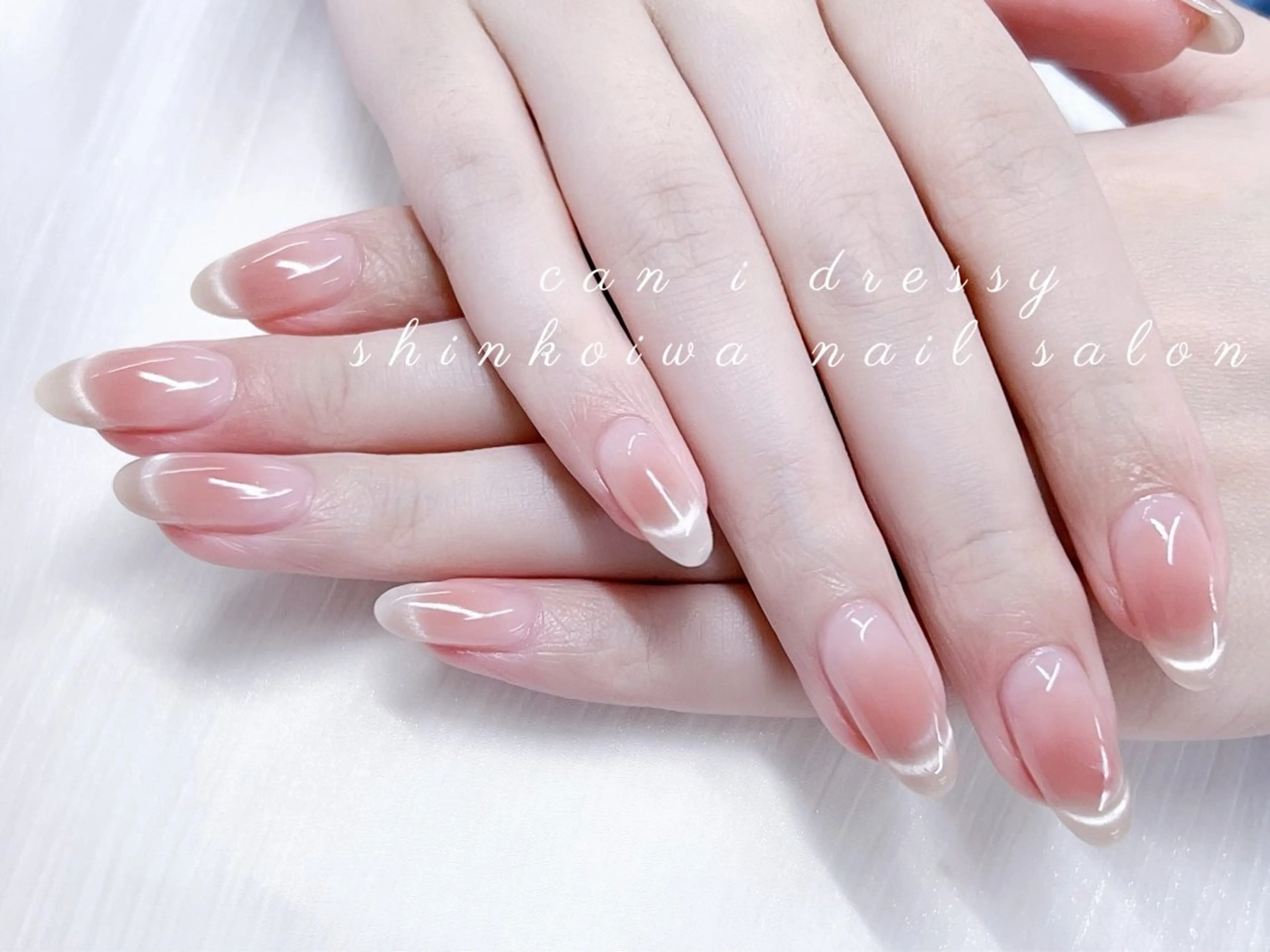 ネイル チークネイル フレンチネイル マグネットネイル マグネットフレンチ ニュアンスネイル ハンドネイル キャンアイドレッシー 新小岩のネイルデザイン