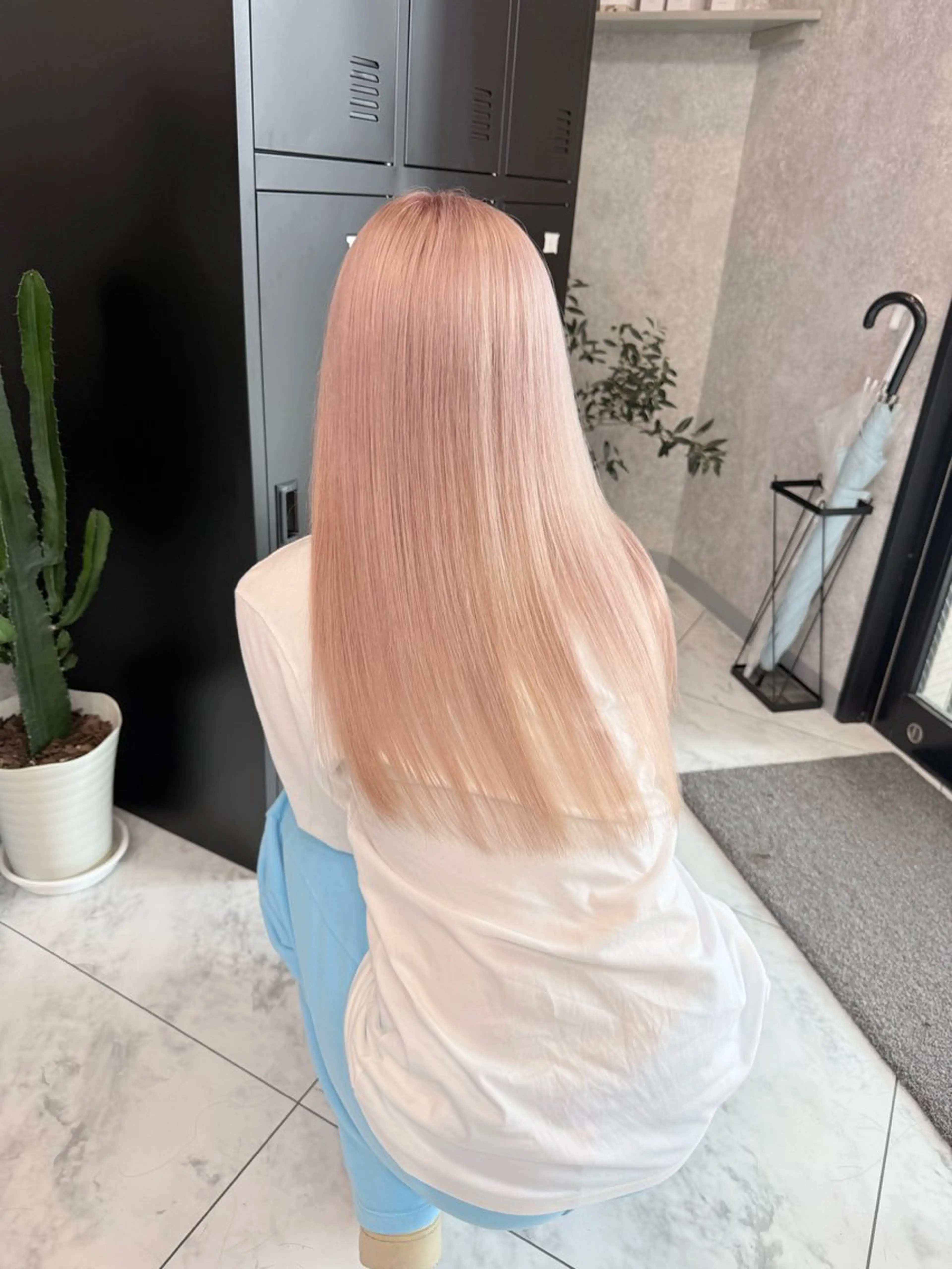 ロング カラー 🌺ハイトーン🌺 矢葺 なぎさ🌺🌺のヘアスタイル