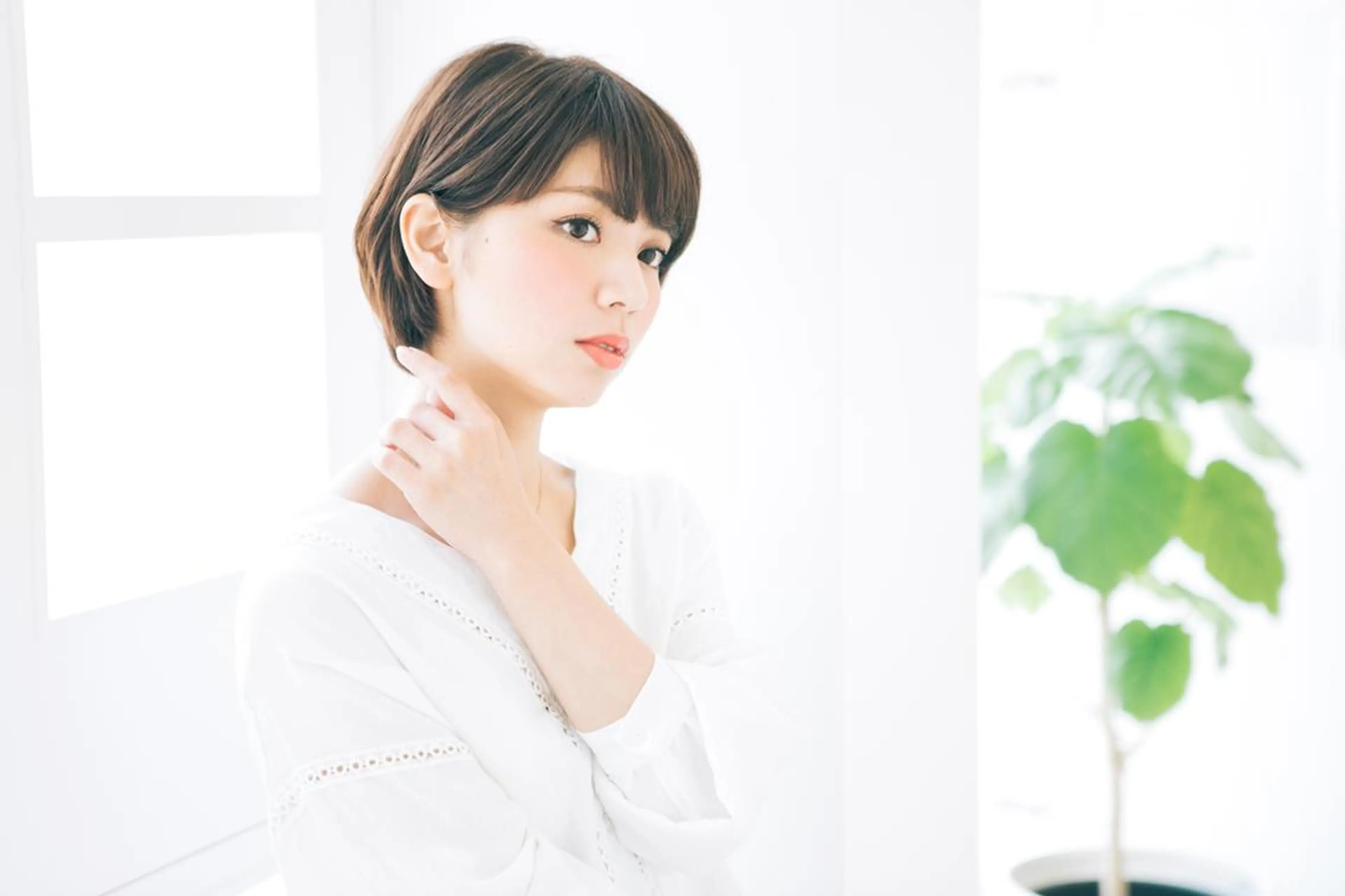 ミディアム パーマ カラー 頭皮ケア&髪質改善 美容室Atomのヘアスタイル