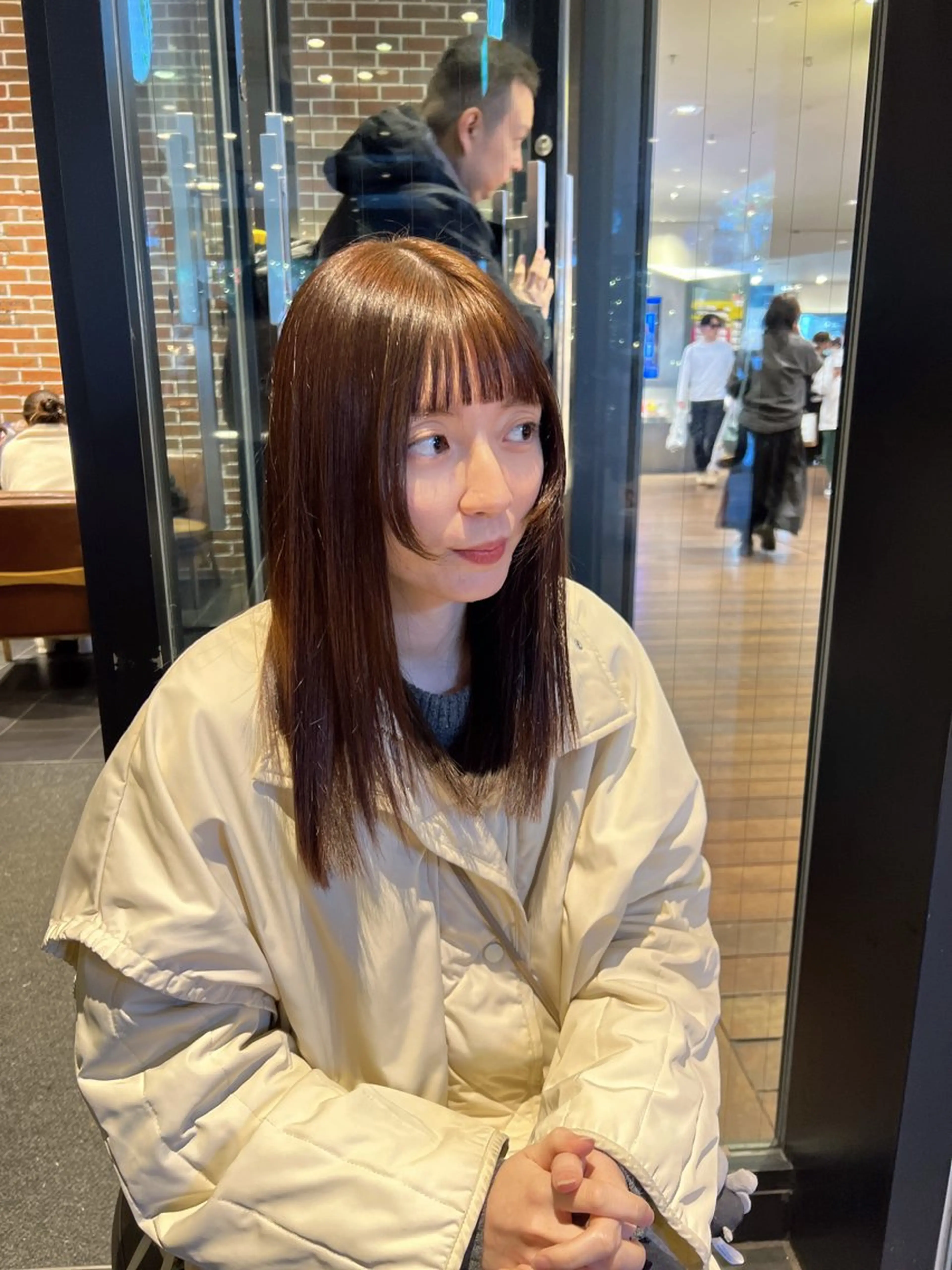 セミロング カラー カット ヘアカラー トリートメント kimika🥑 メンズ/髪質改善のヘアスタイル