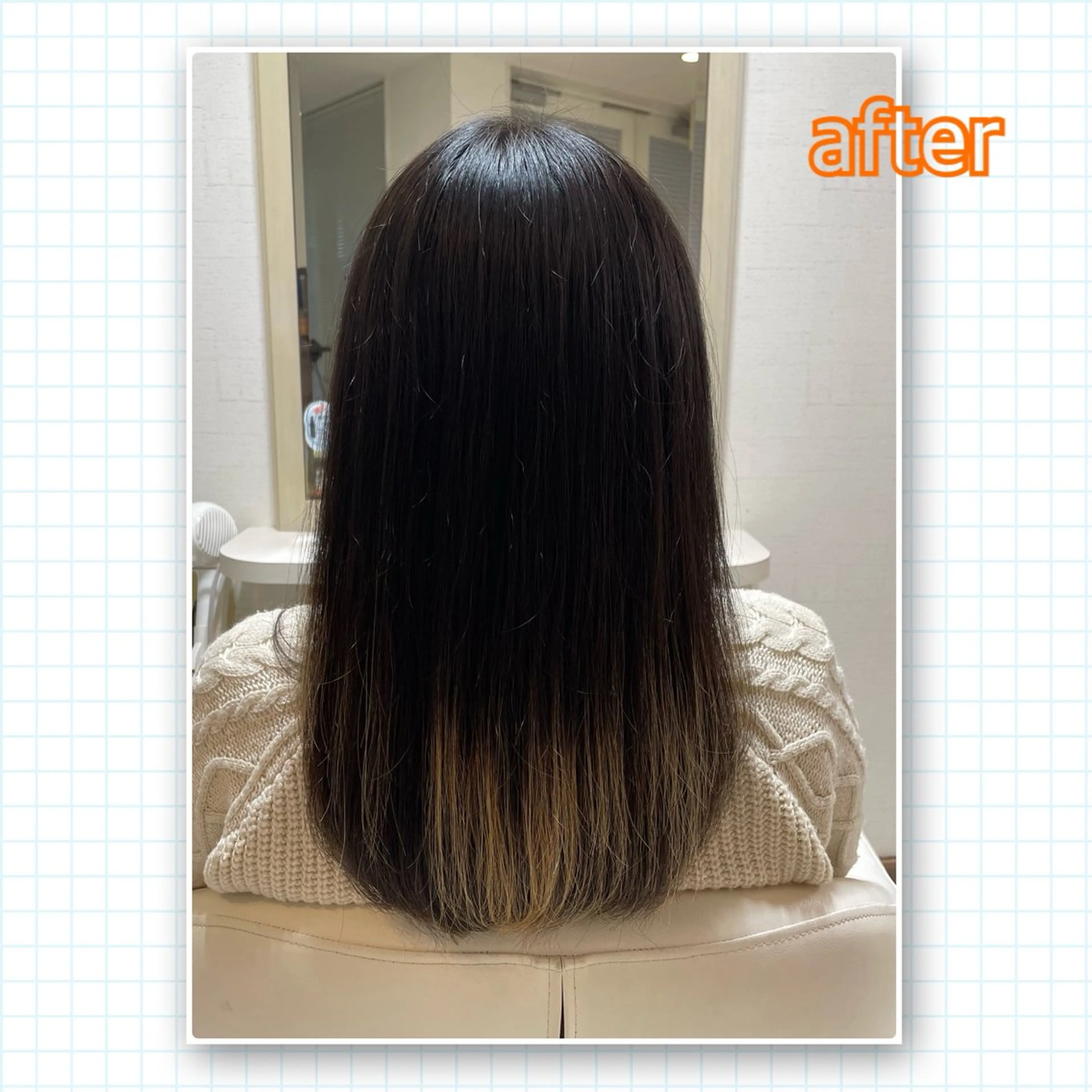 ロング アミーベル🧸🧡 本店✂️しおりのヘアスタイル