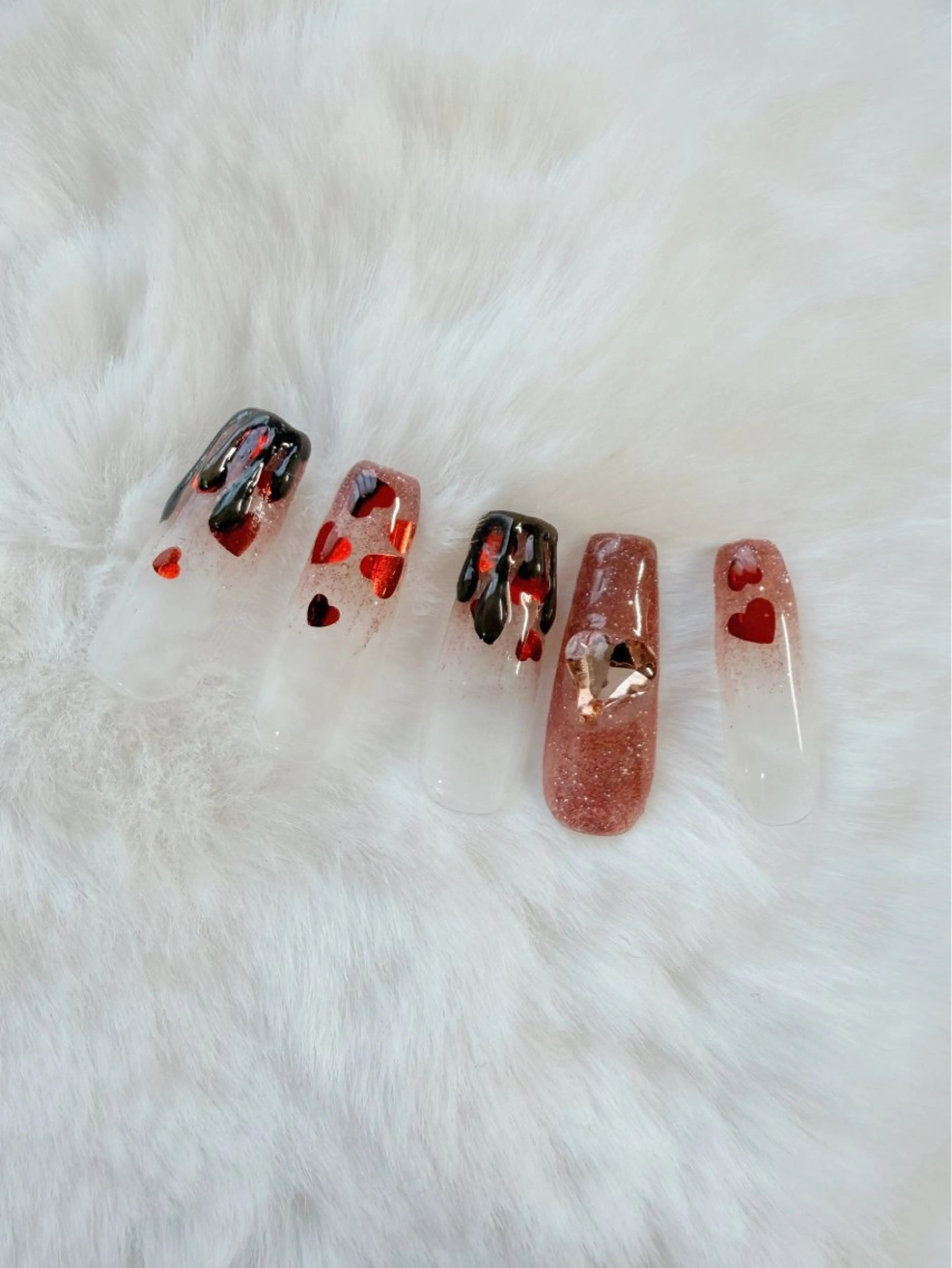 【サンプルから選ぶ】🍫バレンタインネイルモデル募集🍫の写真