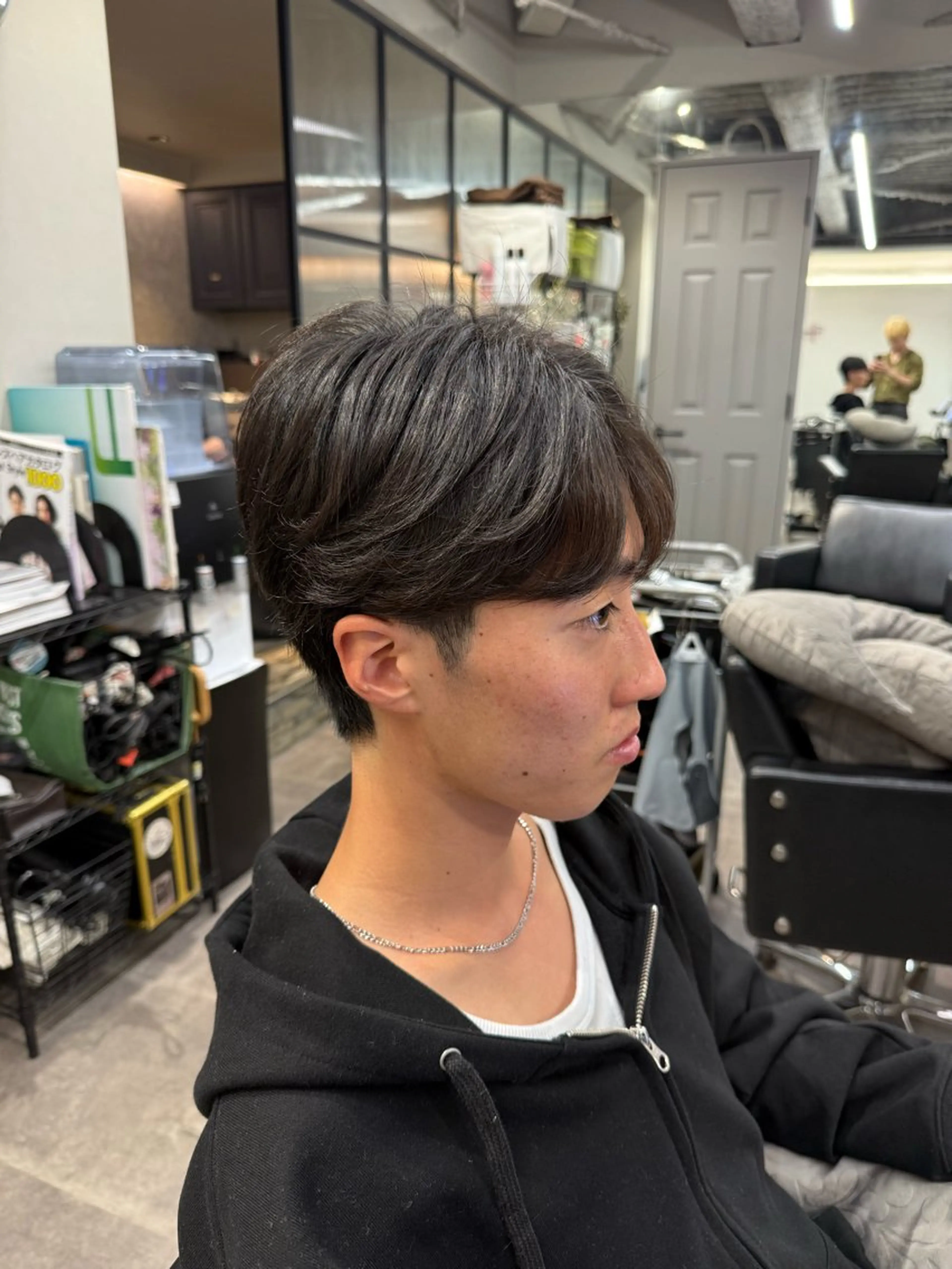ショート パーマ メンズ カット パーマ 髙橋 翔一のヘアスタイル