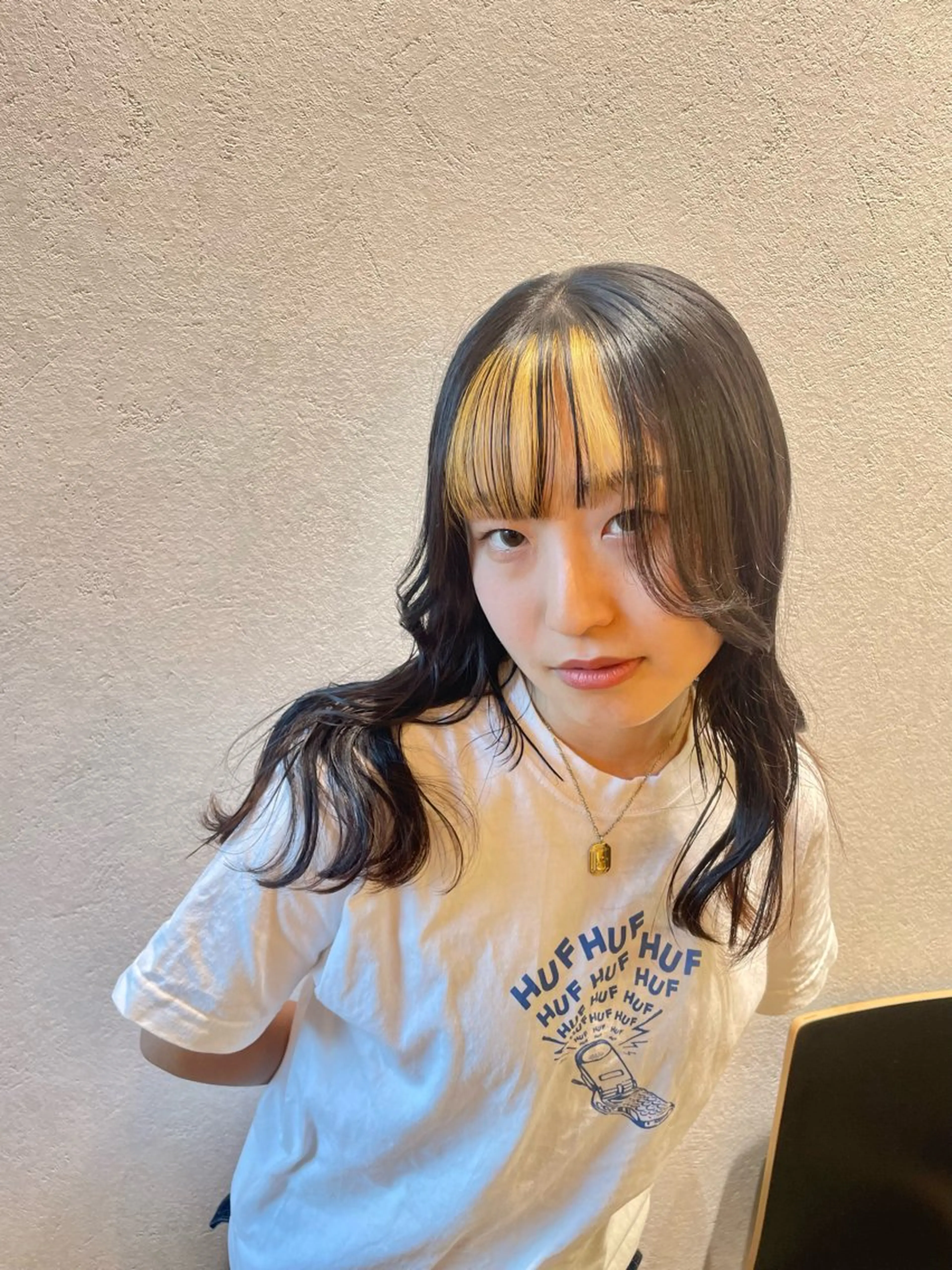 セミロング カラー ブリーチ ヘアカラー ブリーチ/ハイトーン 🌏💊RAINEのヘアスタイル