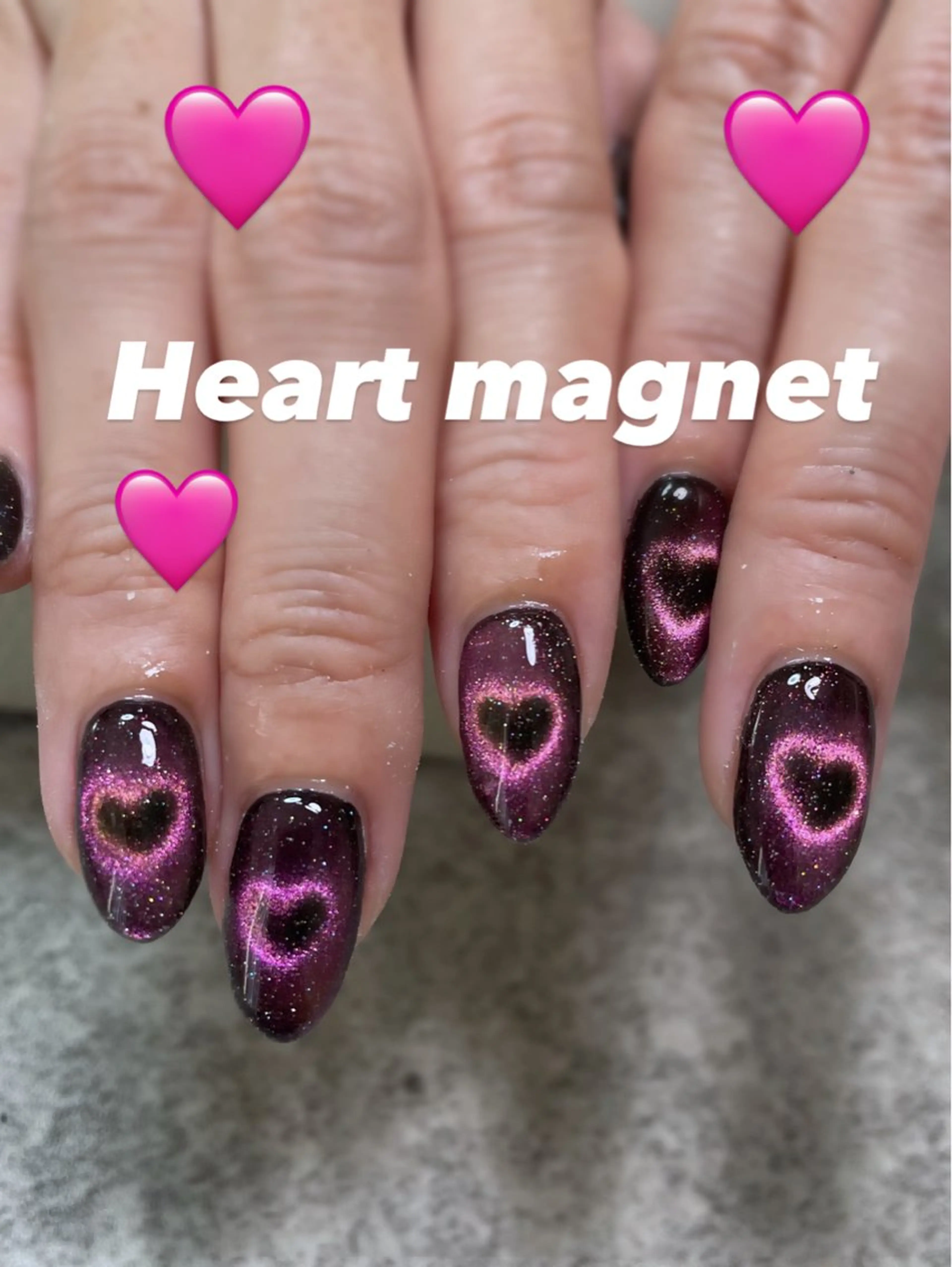 ネイル アートネイル マグネットネイル ハンドネイル RISA joie nailのネイルデザイン