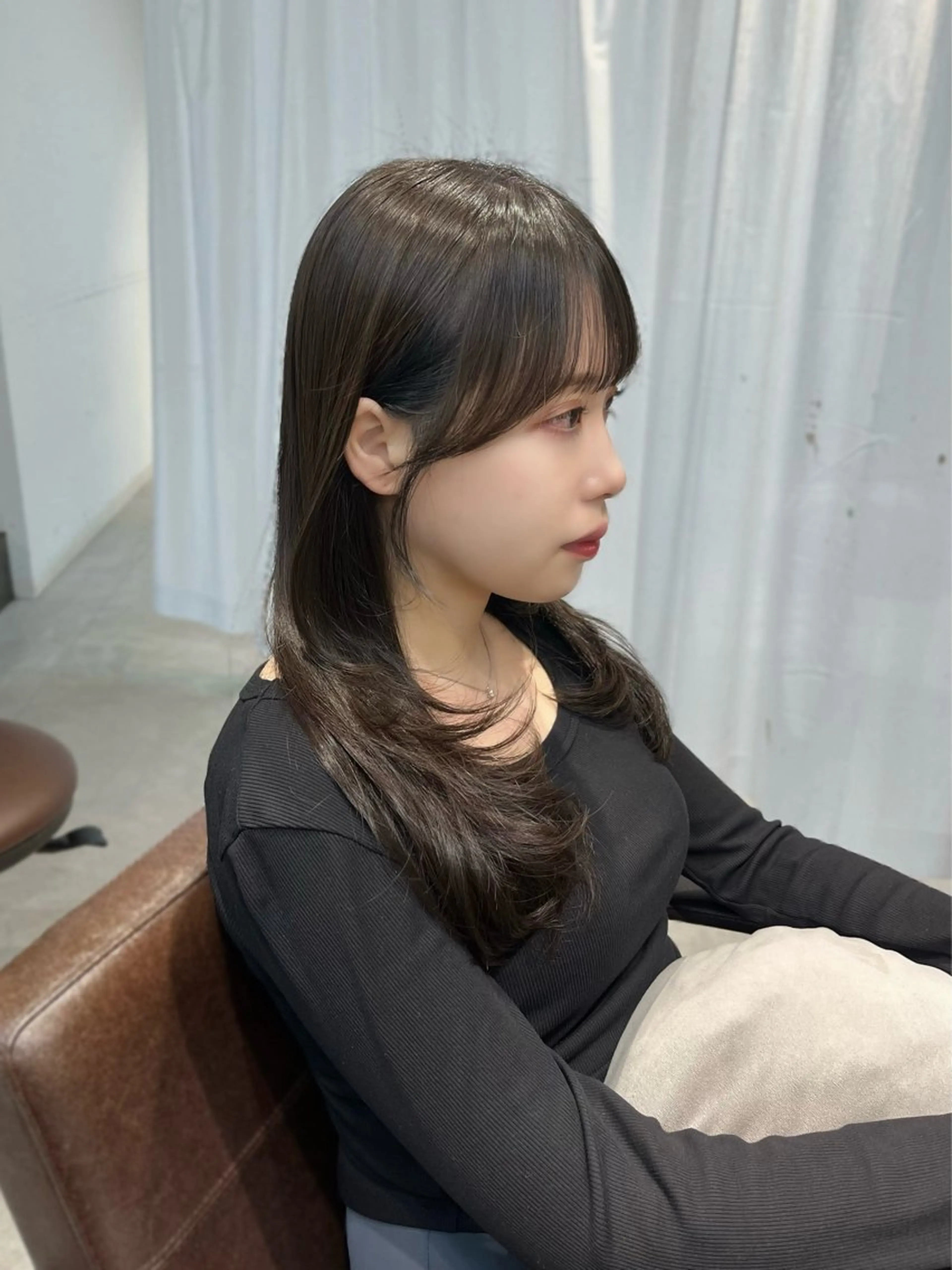 カラー ヘアアレンジ 透明感カラー グレージュ カット ヘアカラー 似合わせ顔まわり カット💛森尾真由美のヘアスタイル