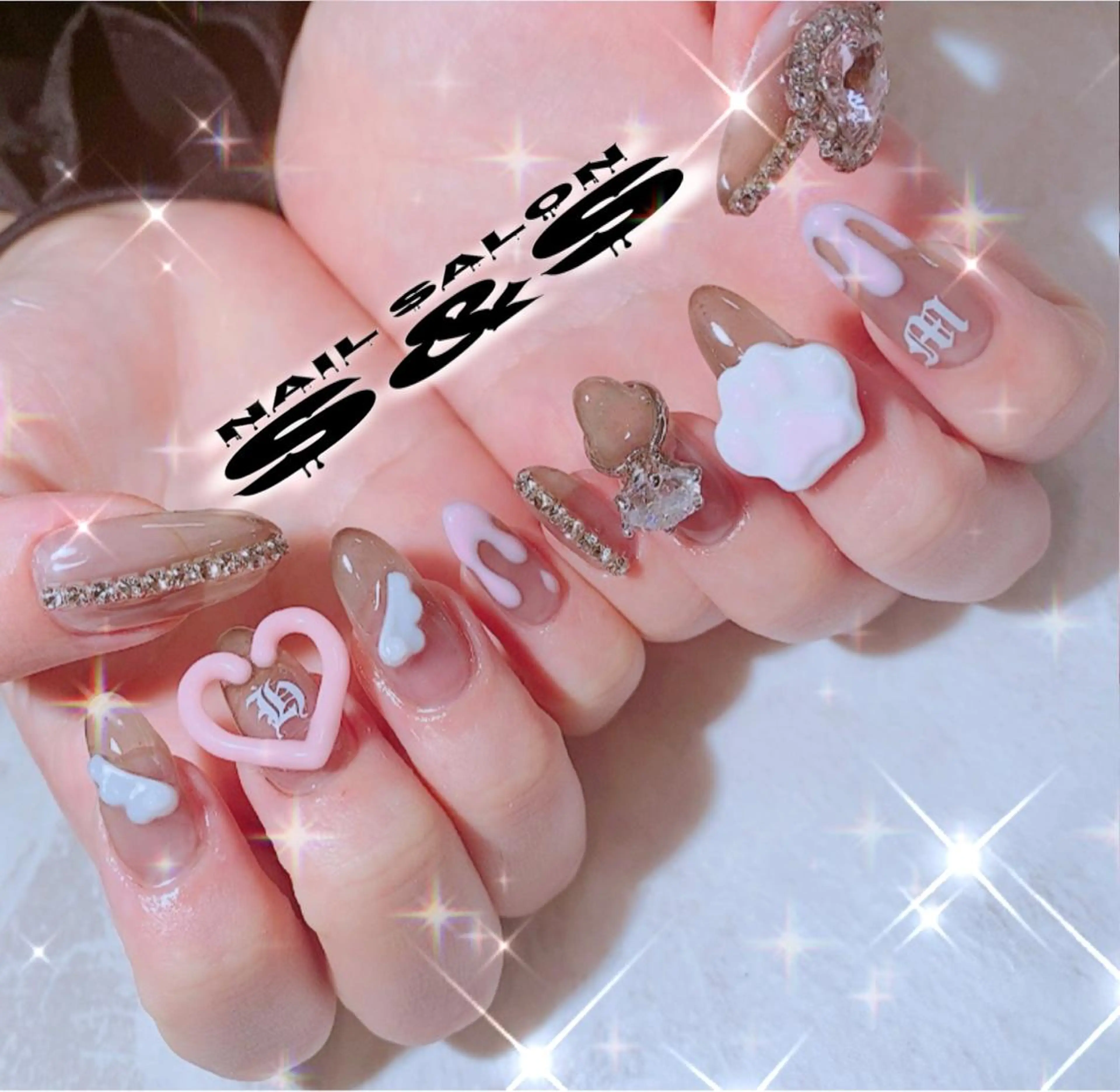 ネイル 長さ出し メンズネイル 持ち込み スカルプネイル S&S 村田小百合のネイルデザイン