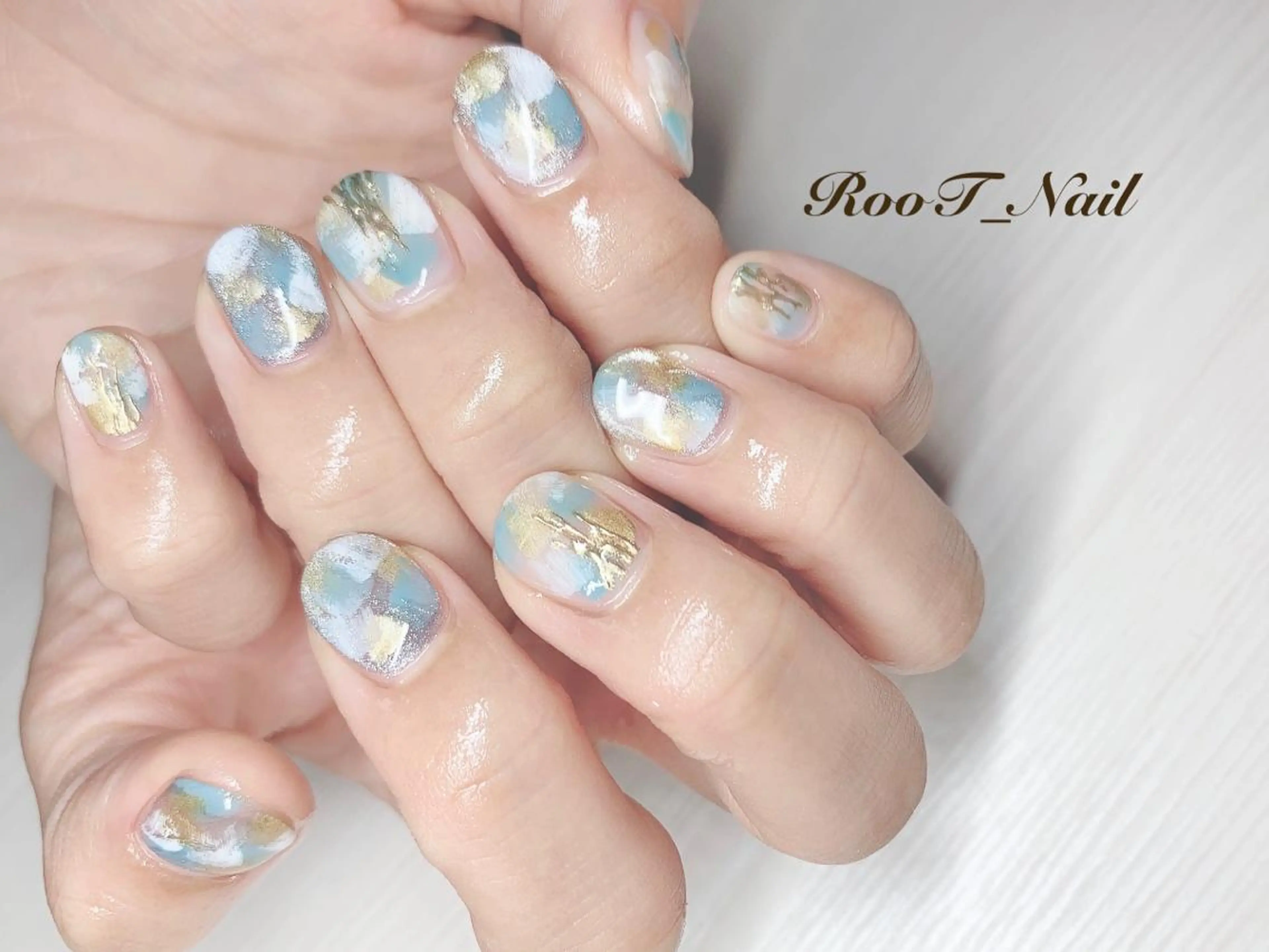 メンズ キッズ ネイル ニュアンスネイル ハンドネイル RooT Nailのネイルデザイン