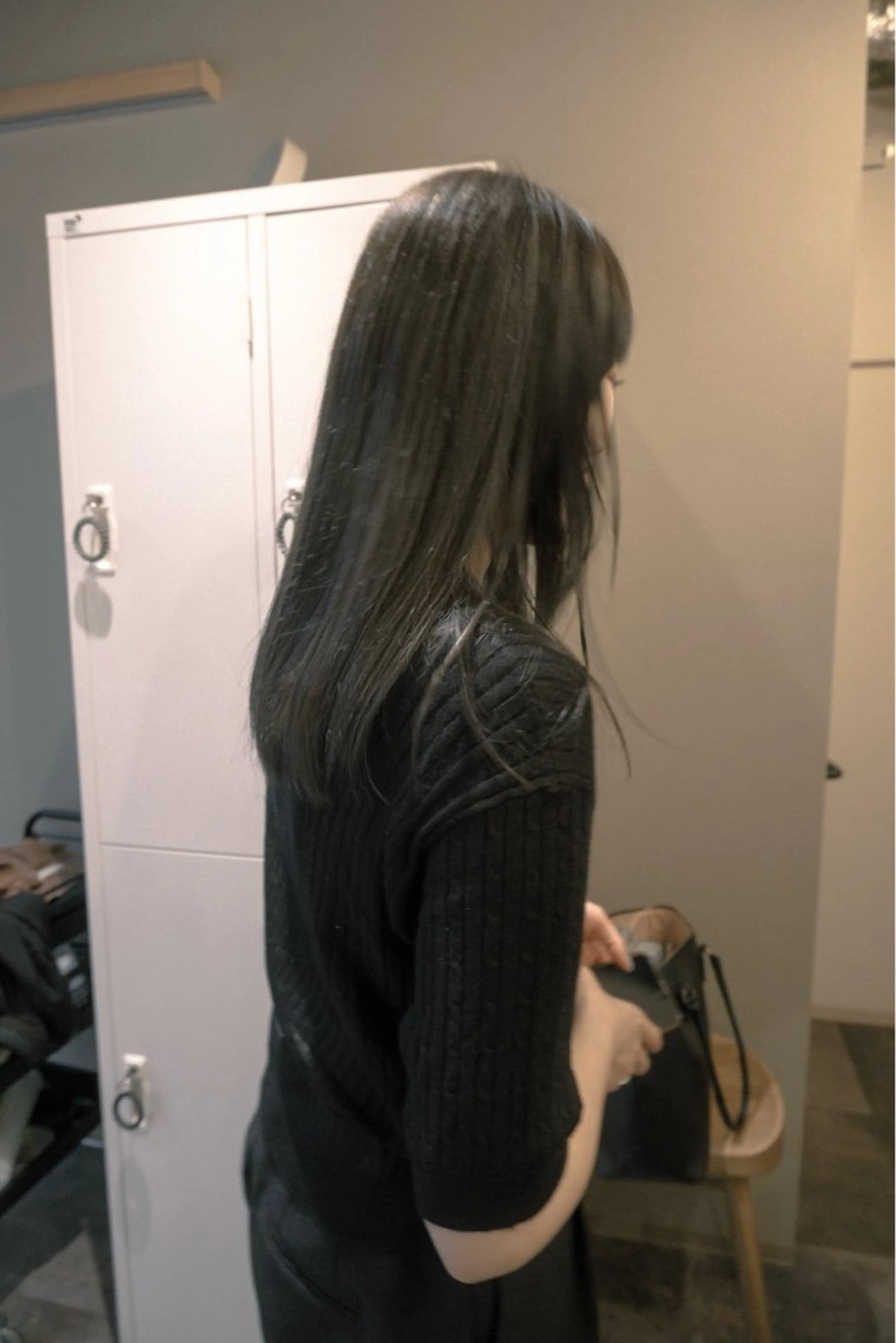 セミロング カット ヘアカラー トリートメント ヘアセット ハルカ/透け感カラー /顔周りレイヤーのヘアスタイル