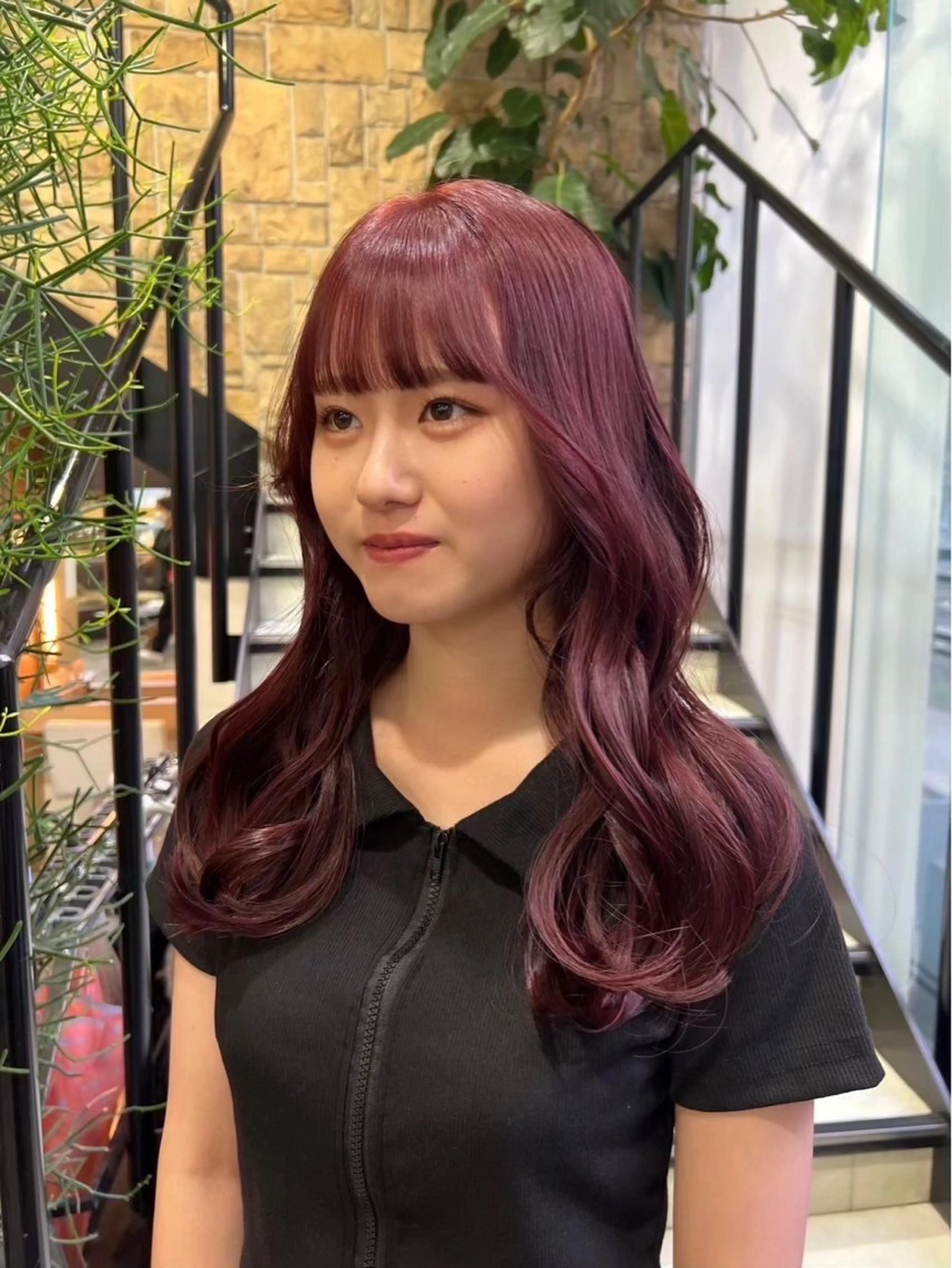 ロング カラー ヘアカラー waka❤️✨ レイヤーボブ/ネイルのヘアスタイル