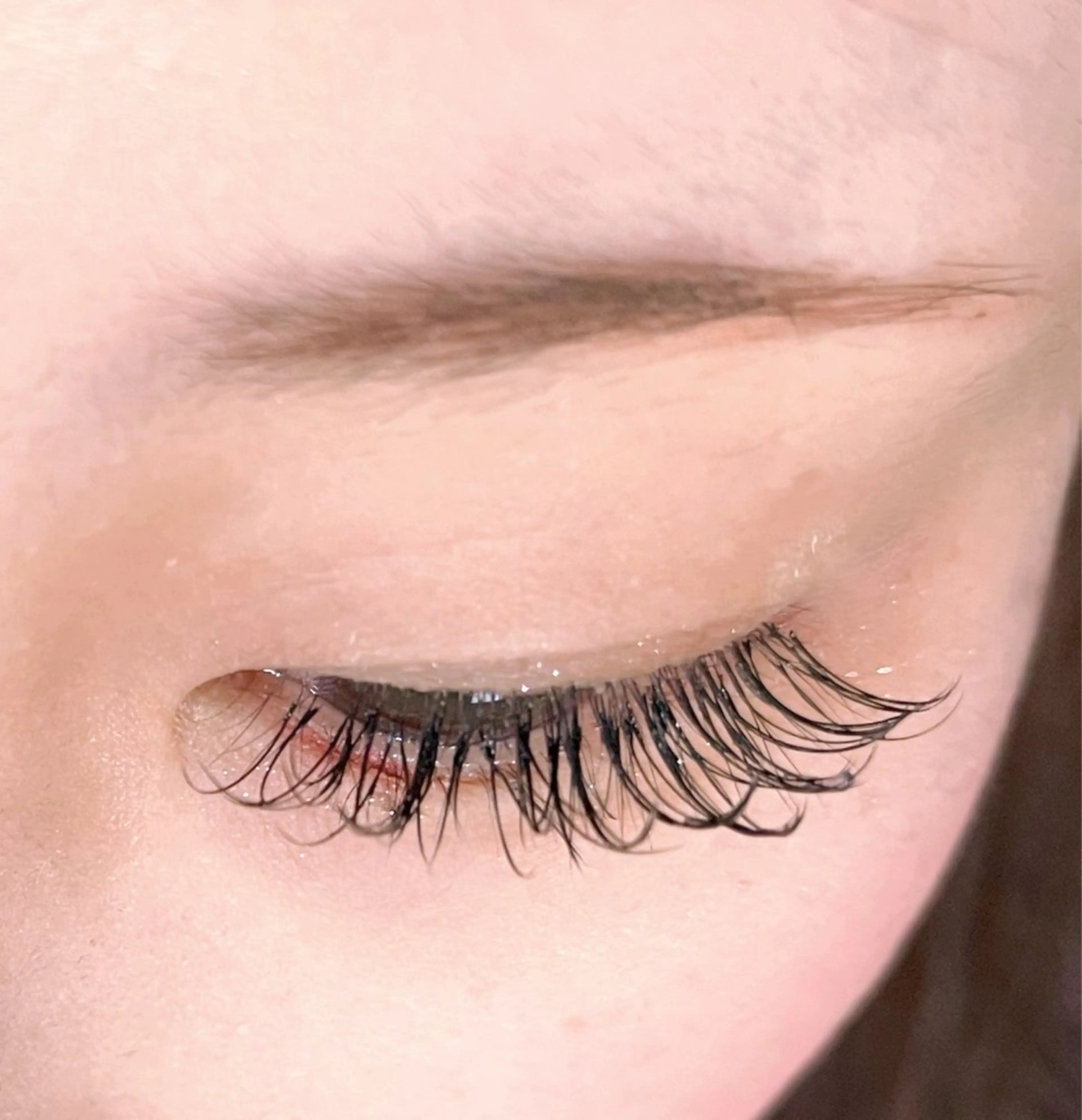 マツエク・マツパ フラットラッシュ 韓国風マツエク パリジェンヌラッシュリフト 下まつげエクステ 一重×まつ毛パーマ Rairia momoka🎀✨のマツエク・マツパデザイン