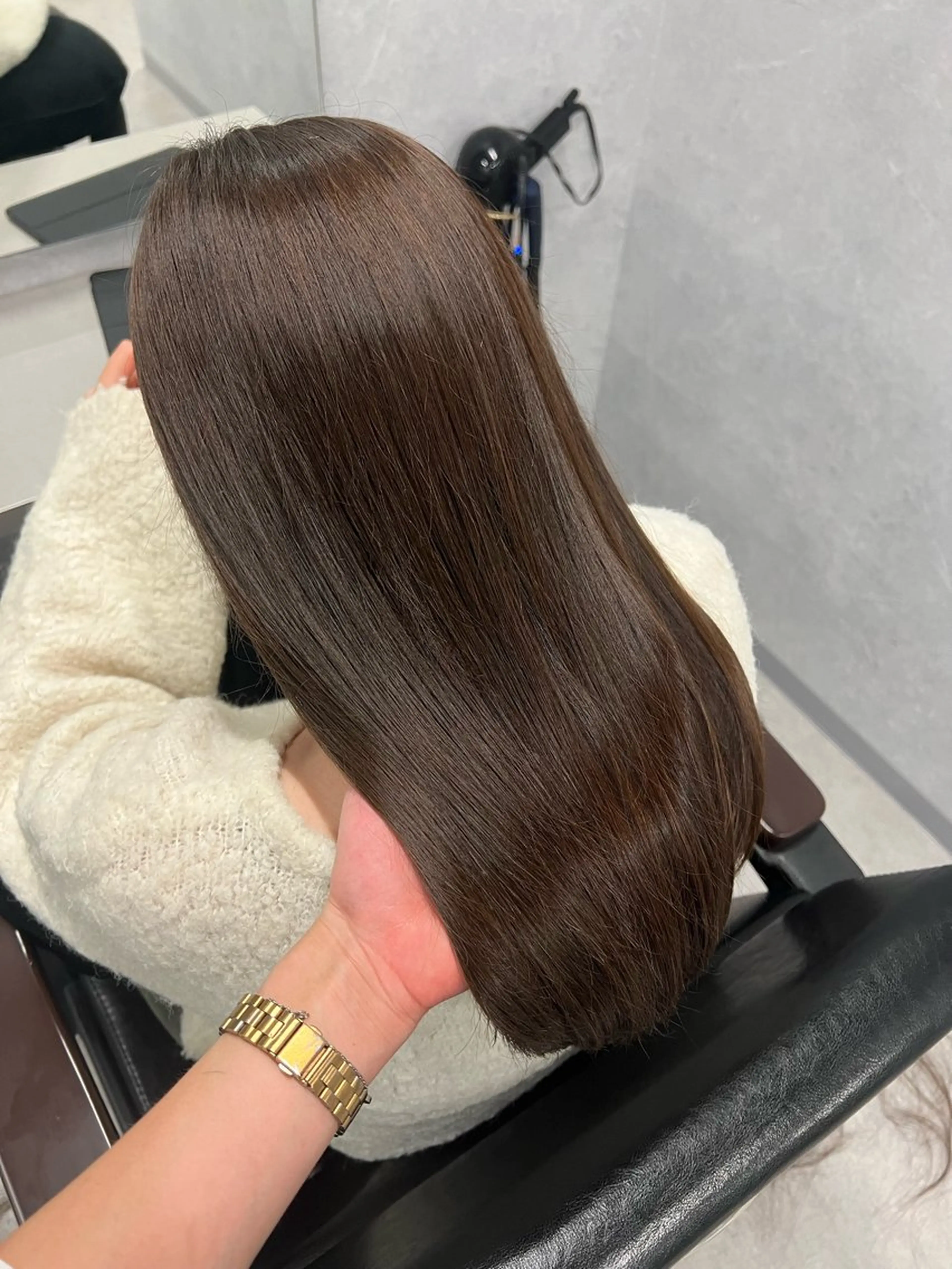 セミロング 縮毛矯正 トリートメント カット 縮毛矯正 トリートメント 石津 優菜のヘアスタイル