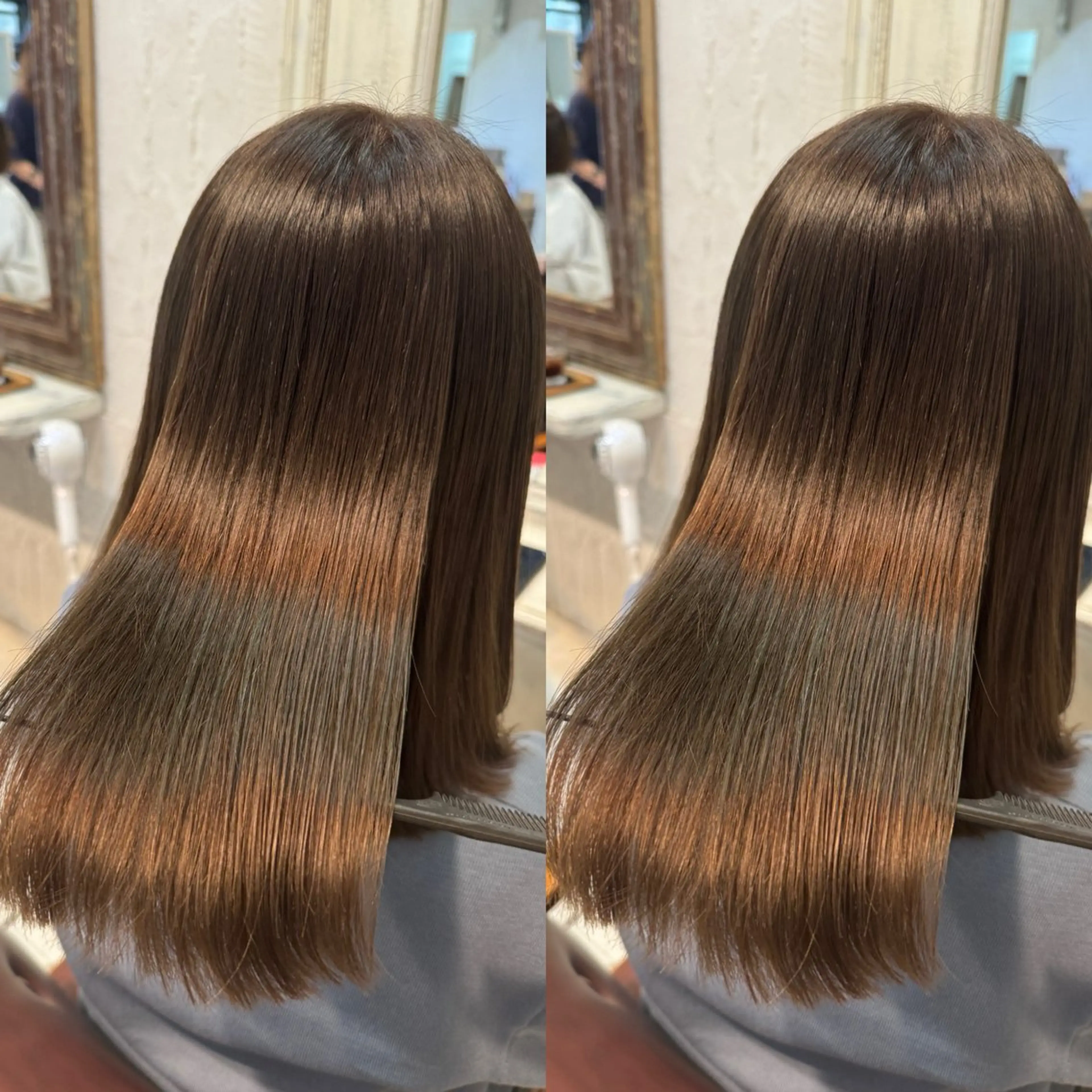 ミディアム カラー ヘアカラー トリートメント F Beauty表参道所属・髪質改善/縮毛矯正/ 酸性ストレート/ガブのヘアスタイル