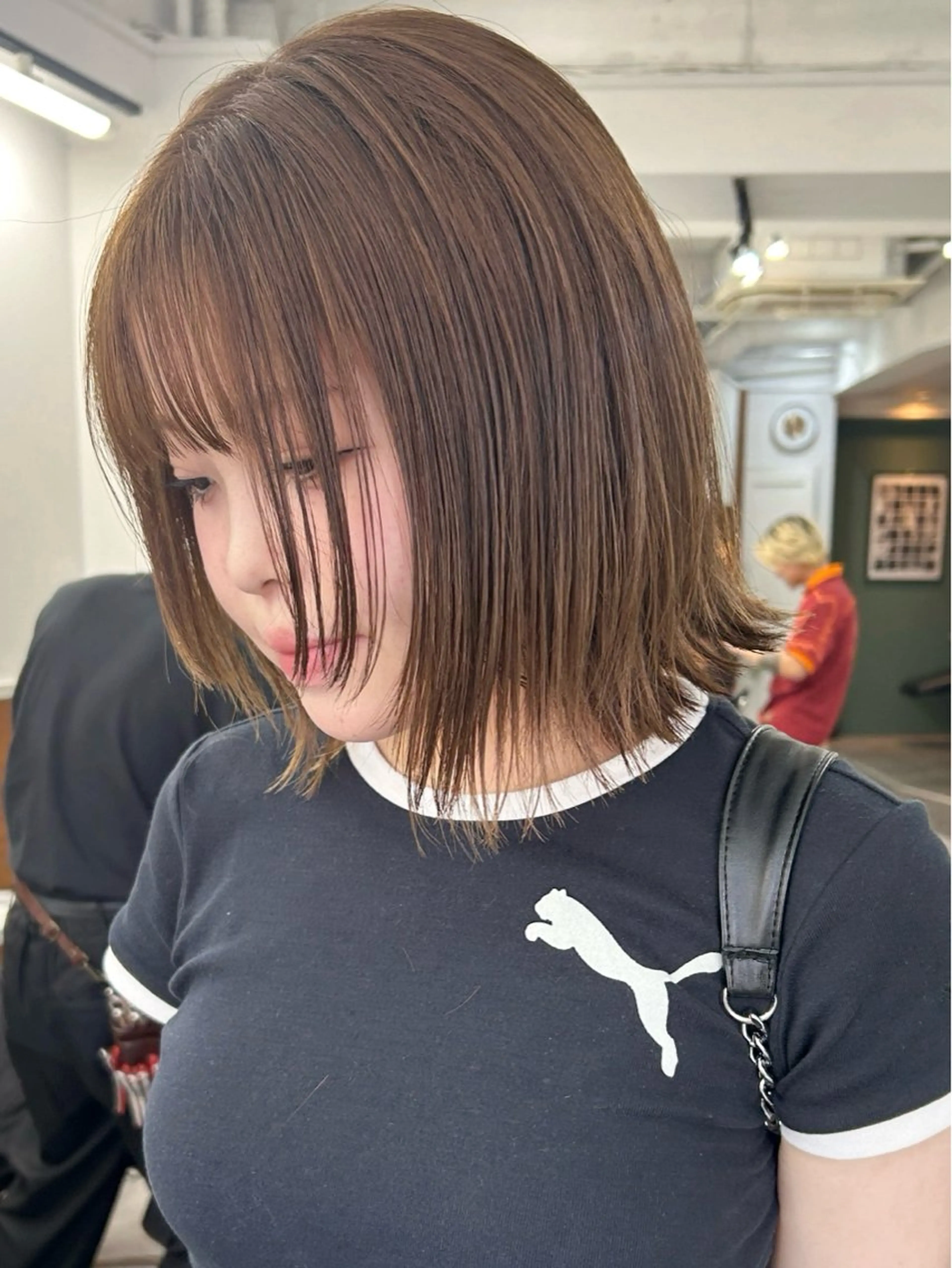 ミディアム カラー レイヤーボブ/ 艶カラー/サナ🌼のヘアスタイル
