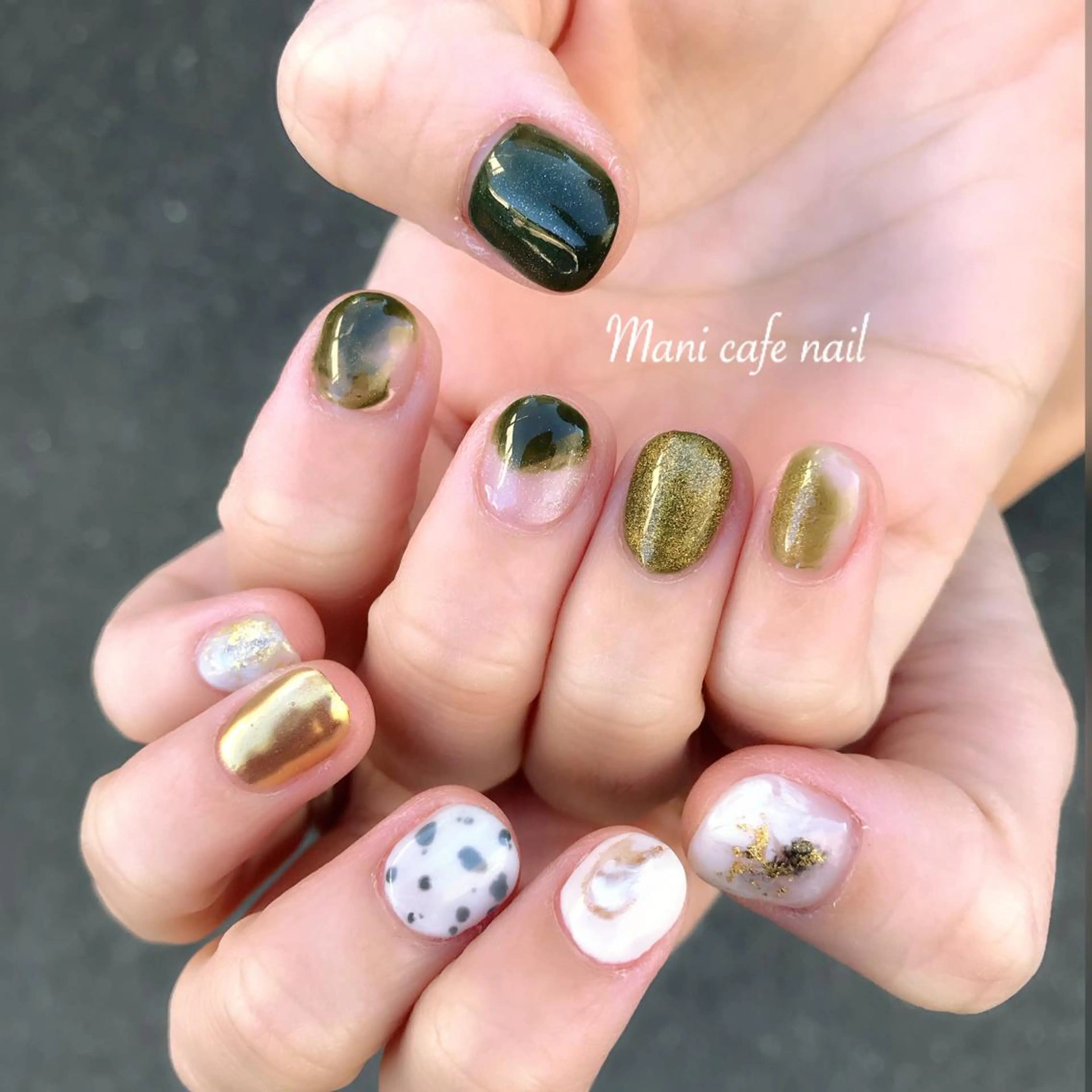 ネイル ハンドネイル Mani cafe nailのネイルデザイン