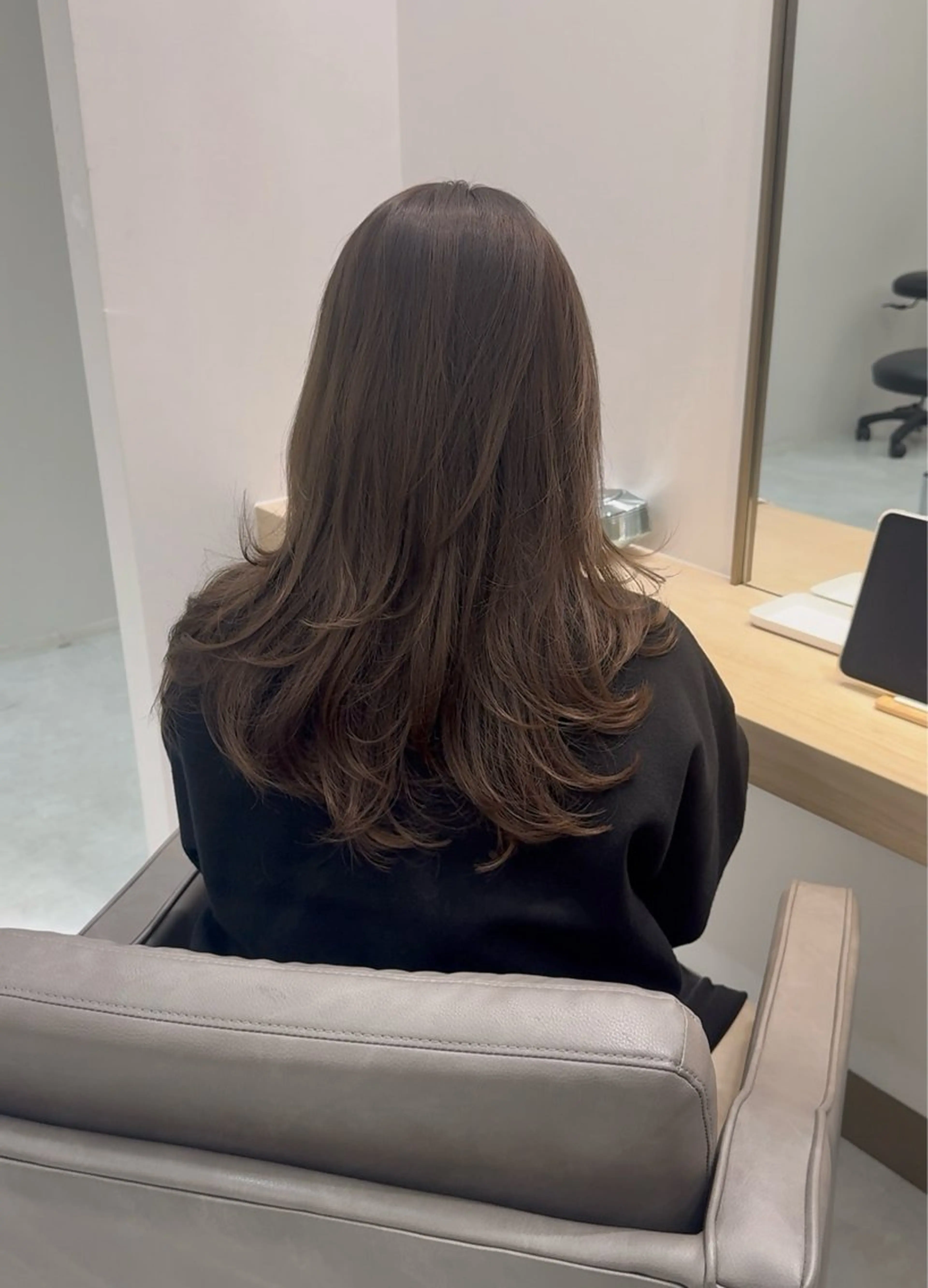 ミディアム カラー 透明感カラー ふうか　渋谷のヘアスタイル