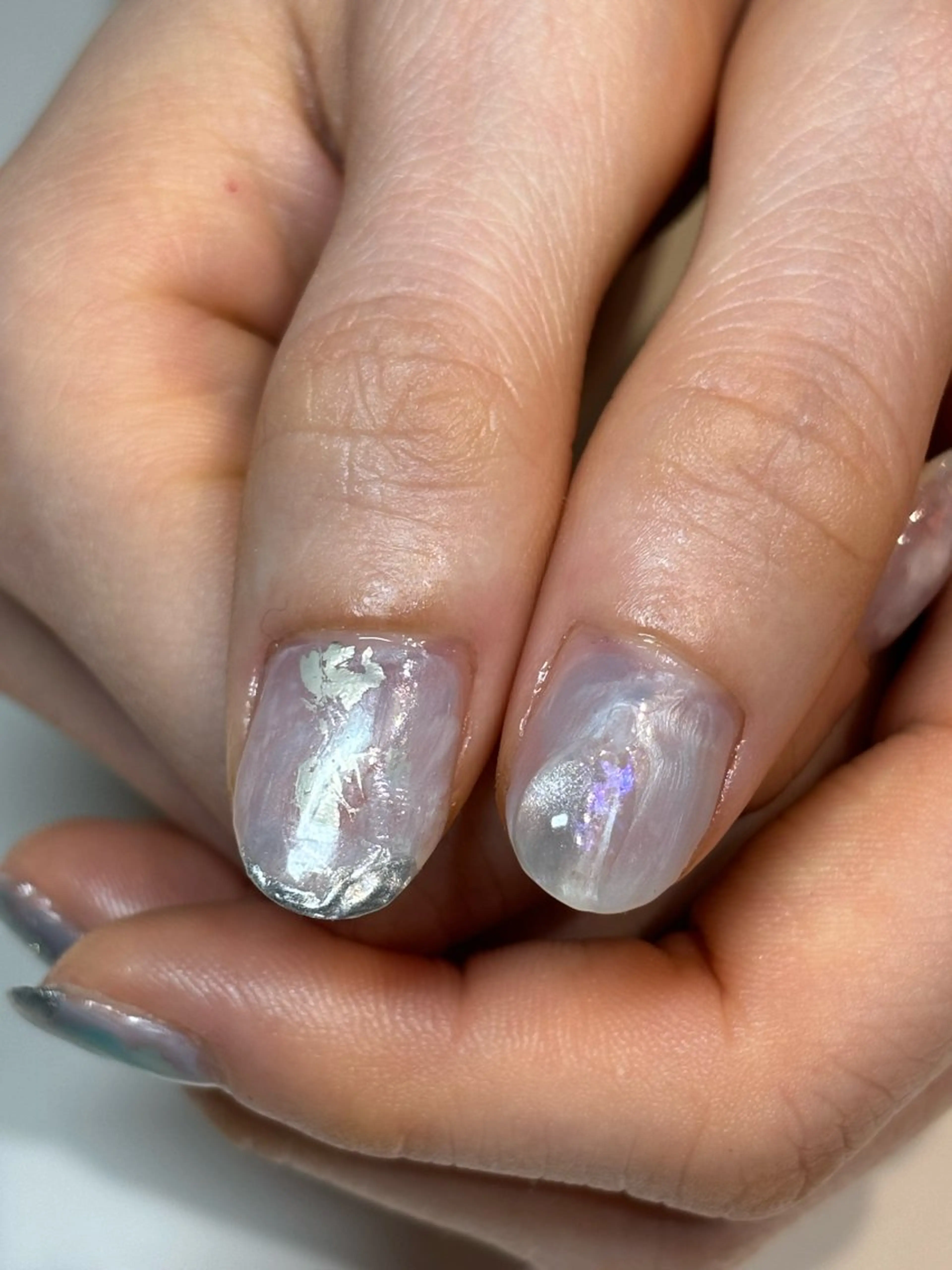 ネイル フットネイル フレンチネイル ジェルネイル グラデーション マグネットネイル ハンドネイル ヘアー.ネイル二刀流 misa🫧のヘアスタイル