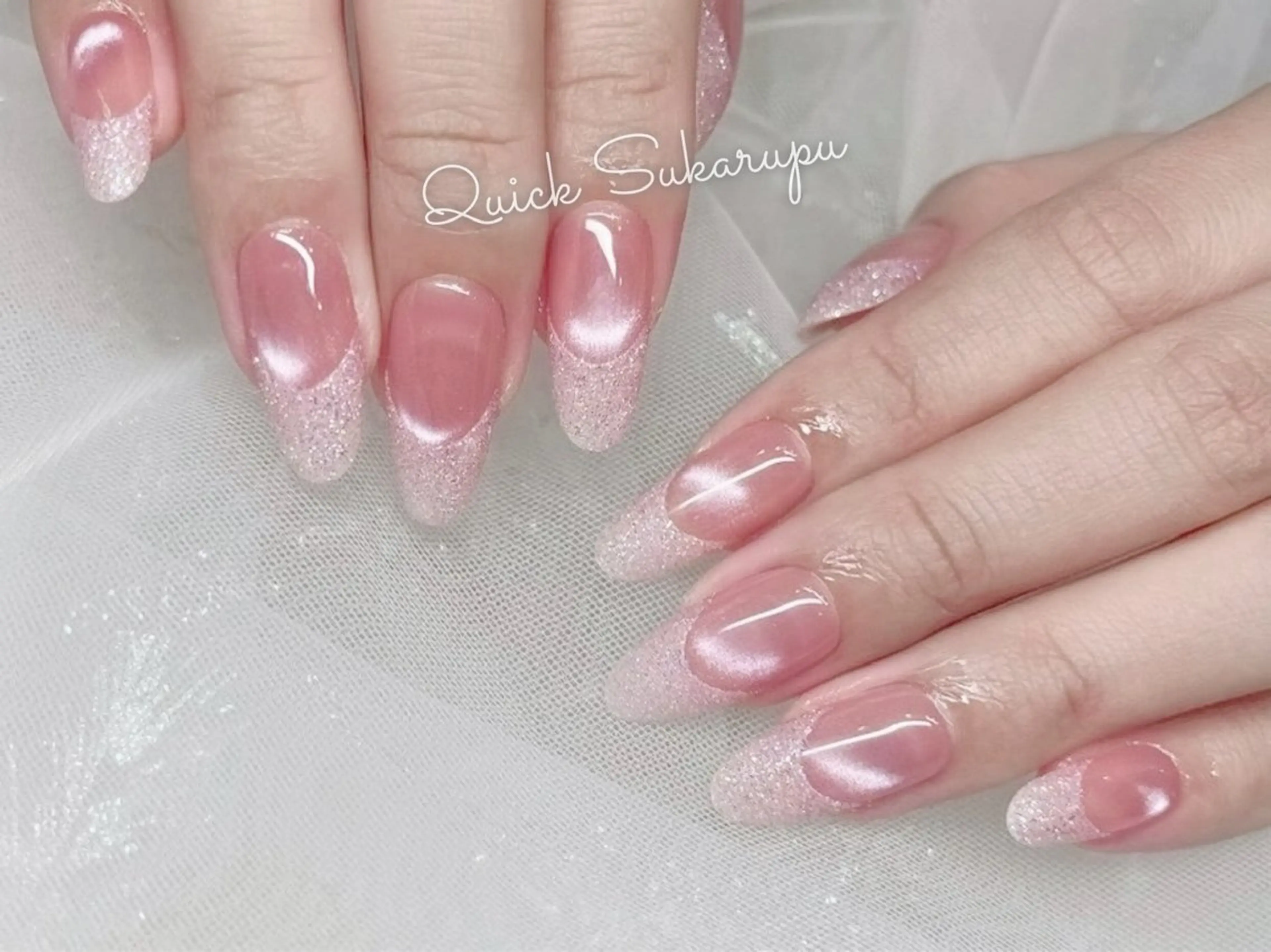 ミディアム ハンドネイル Quick Sukarupu 高田馬場店所属・Quick Sukarupuのネイルデザイン