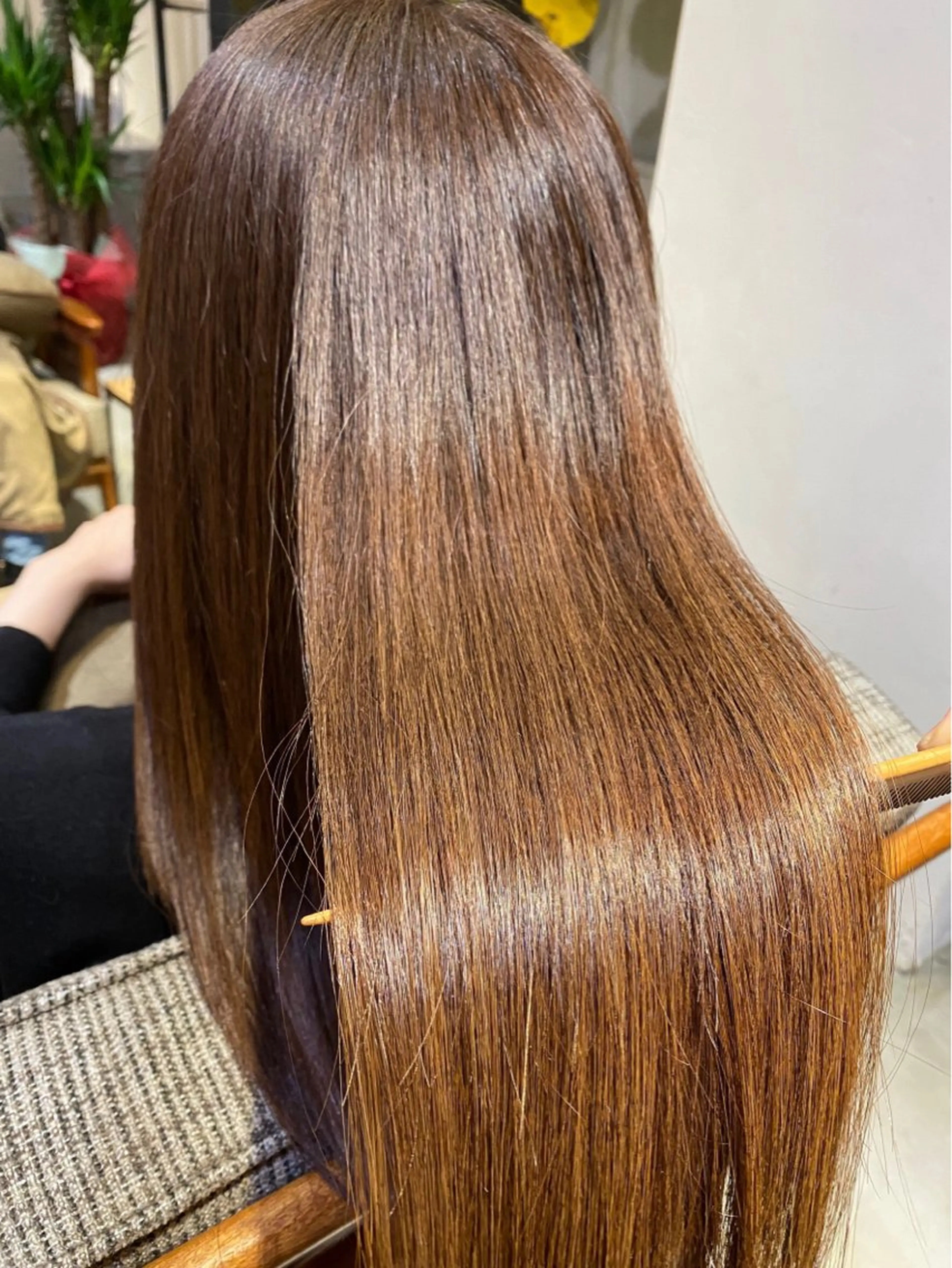 ロング 髪質改善 縮毛矯正 縮毛矯正 elua所属・藤田 海斗のヘアスタイル