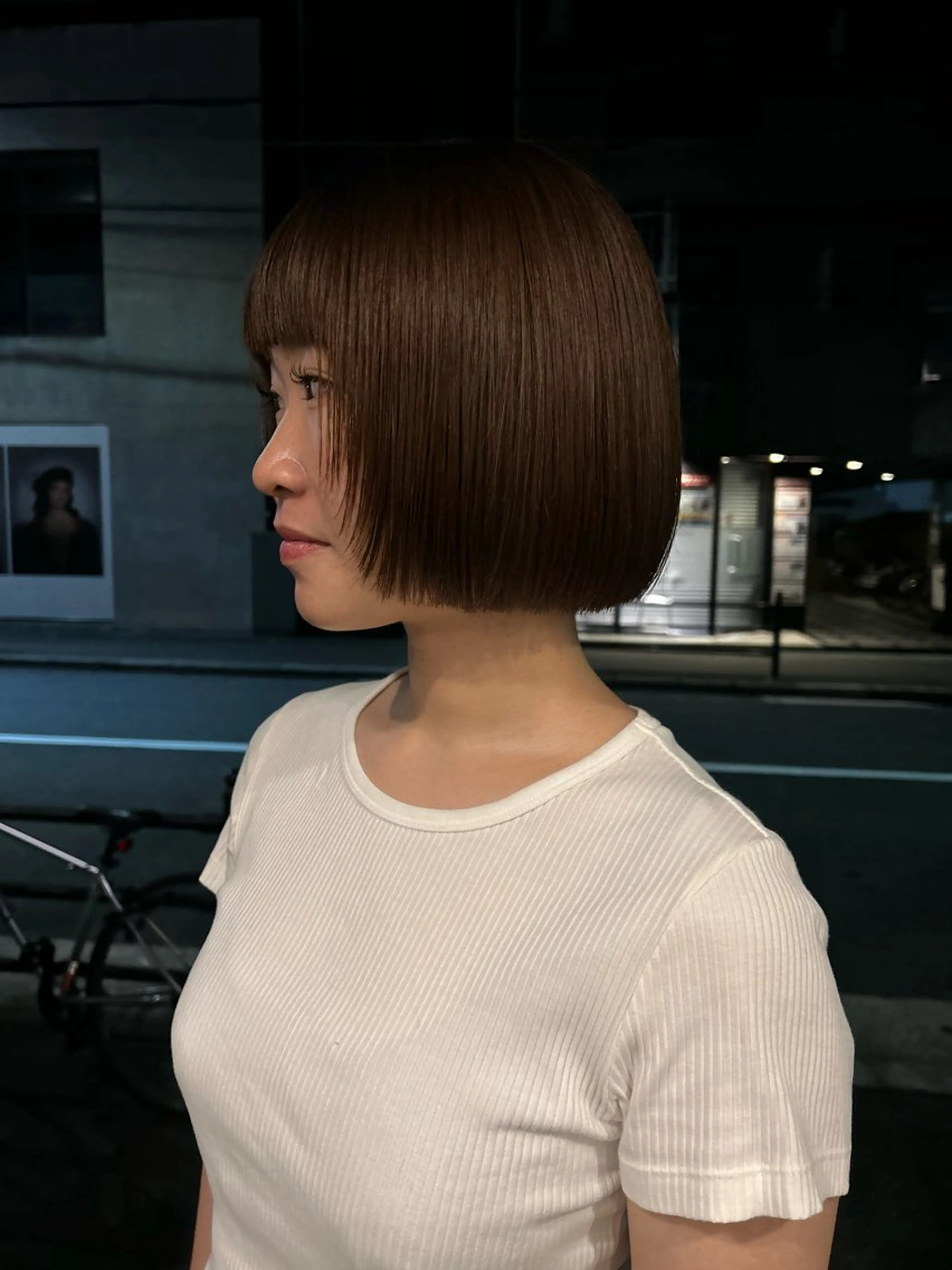ショート ボブ レイヤーカット hen所属・心斎橋/レイヤー/ ブリーチ/モエのヘアスタイル