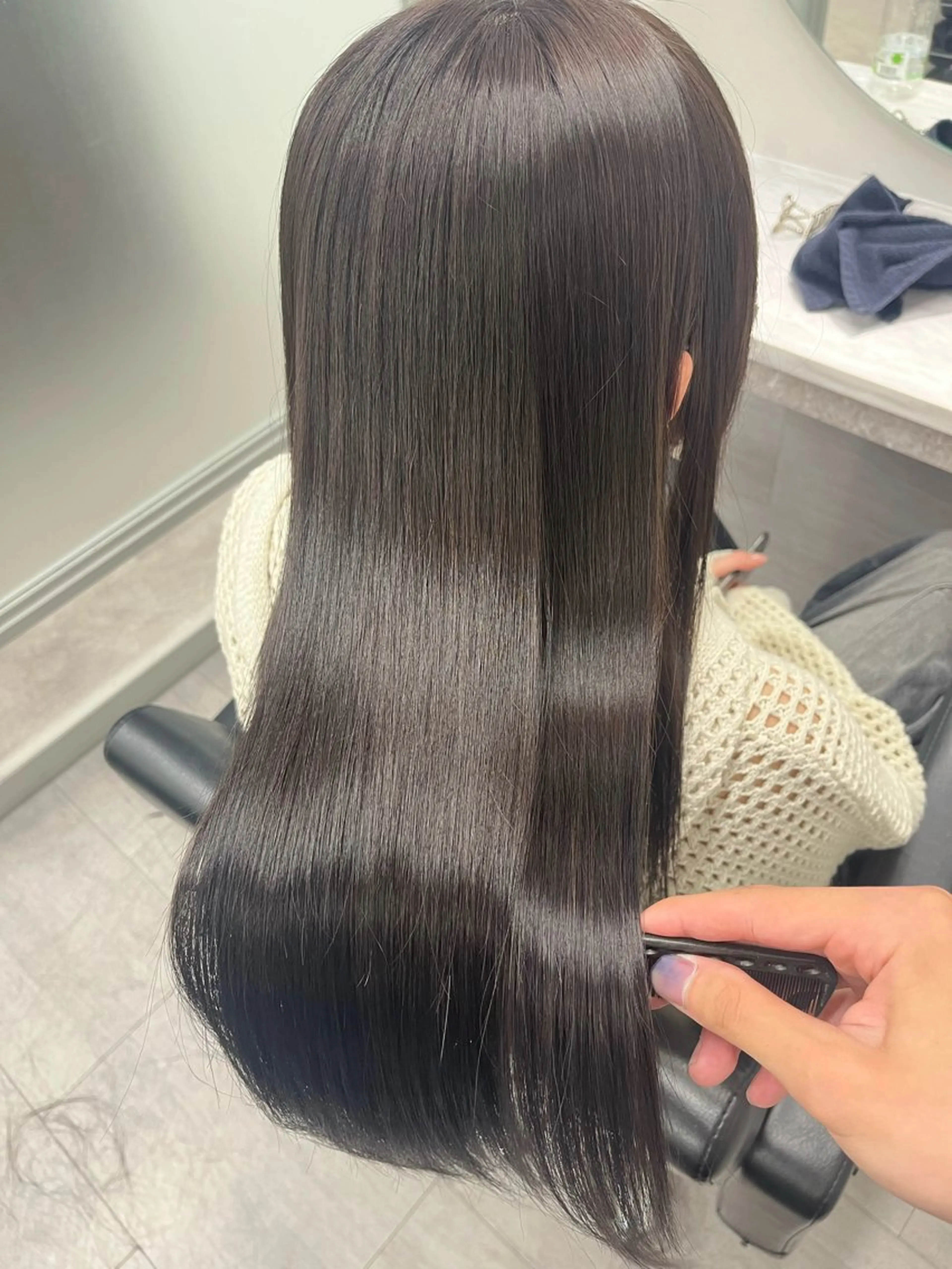 ロング ヘアカラー トリートメント Fukuda Hikaruのヘアスタイル