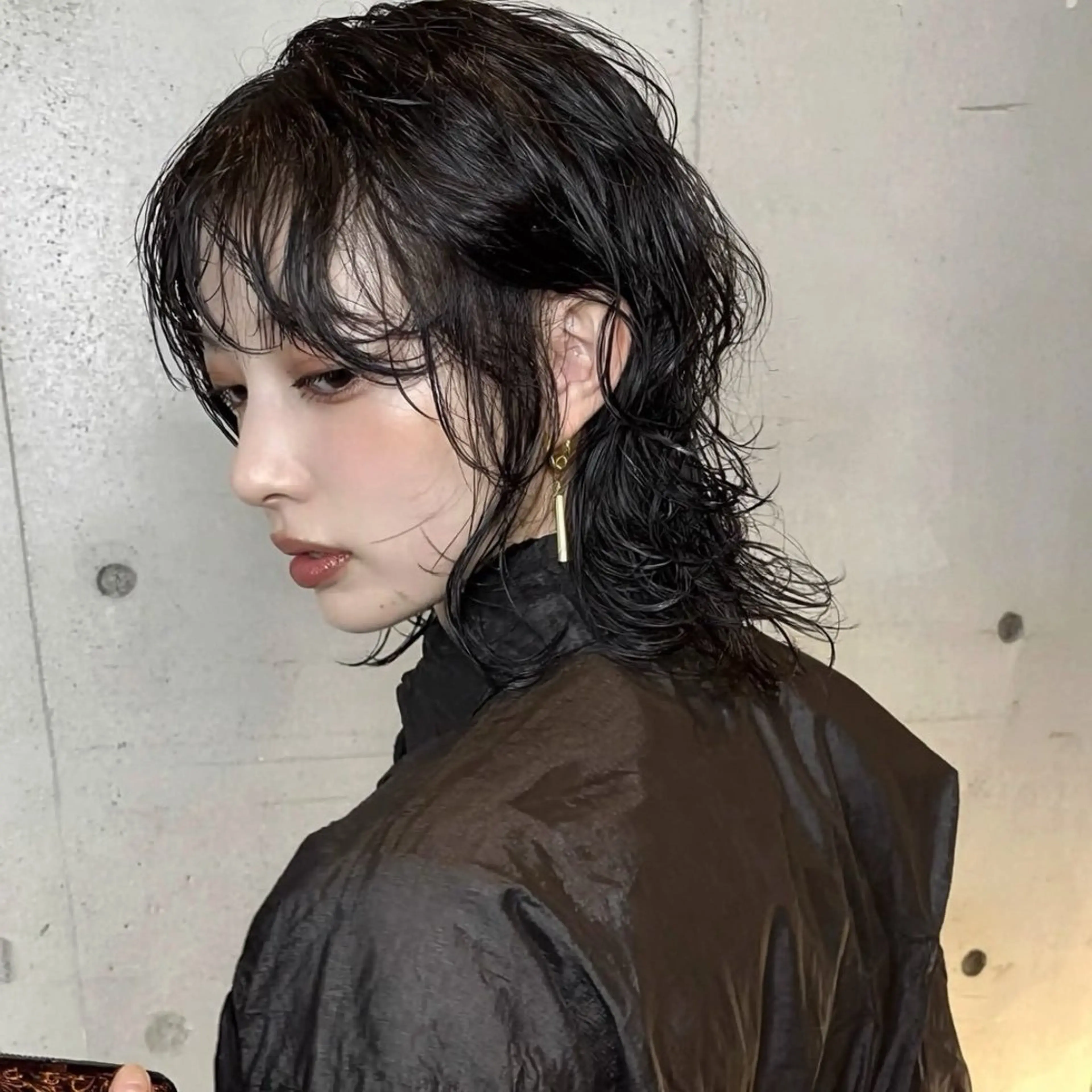 ミディアム パーマ RIN パーマ/暖色カラーのヘアスタイル