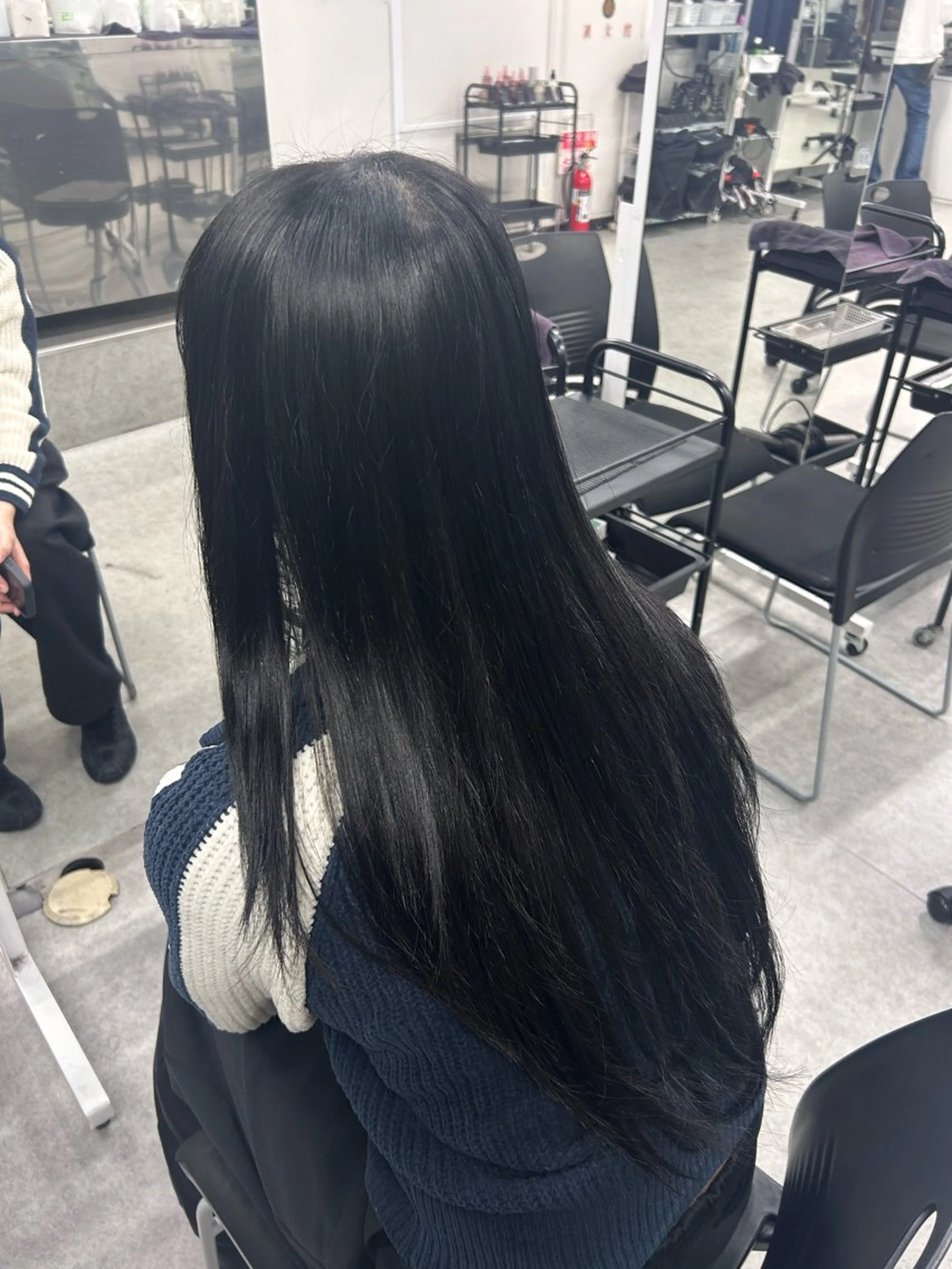 ロング カラー ヘアカラー トリートメント モデル募集💙韓国 スタイル💙亜子のヘアスタイル